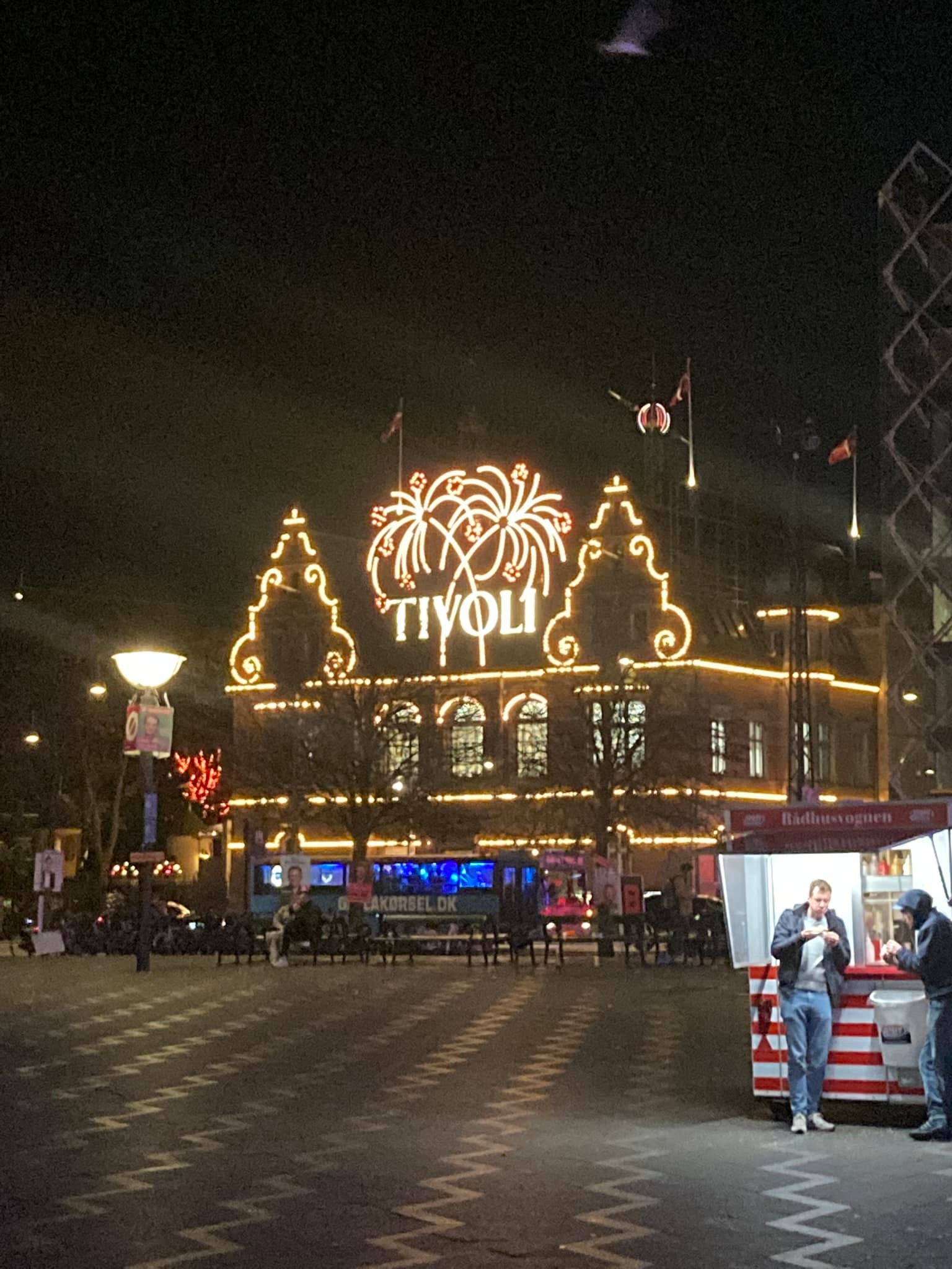 Copenhagen night street lights — Two for the Row'd