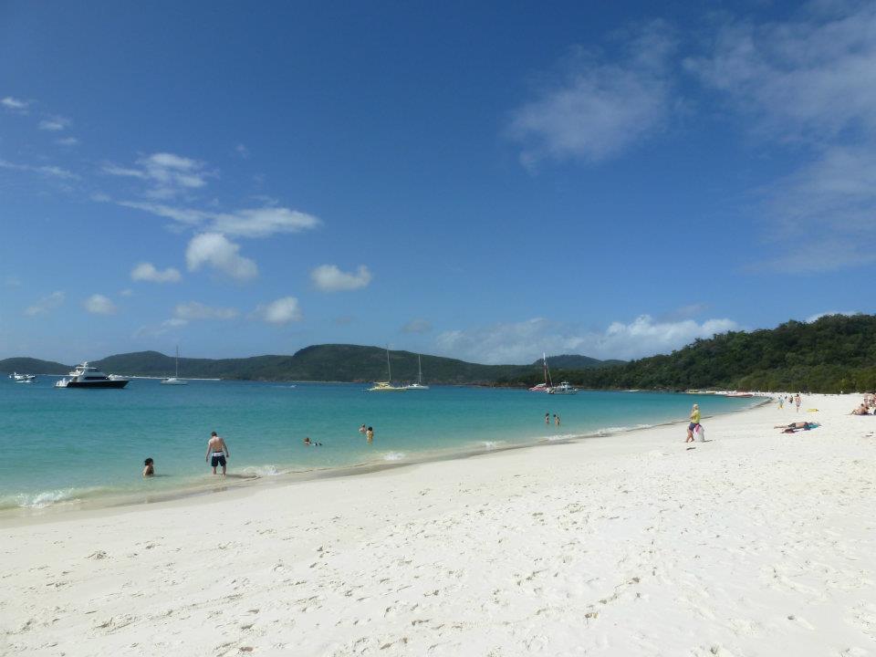 White sand and tropical water on our Daydream Island trip