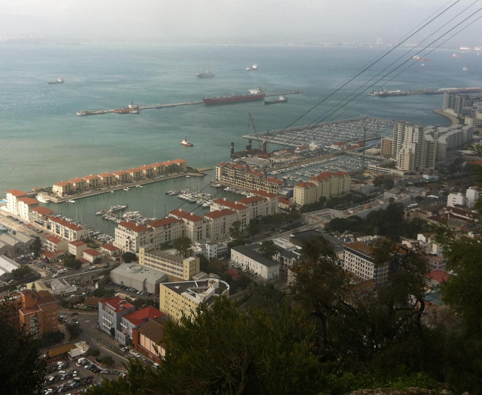 Gibraltar view from the Rock — Two for the Row'd
