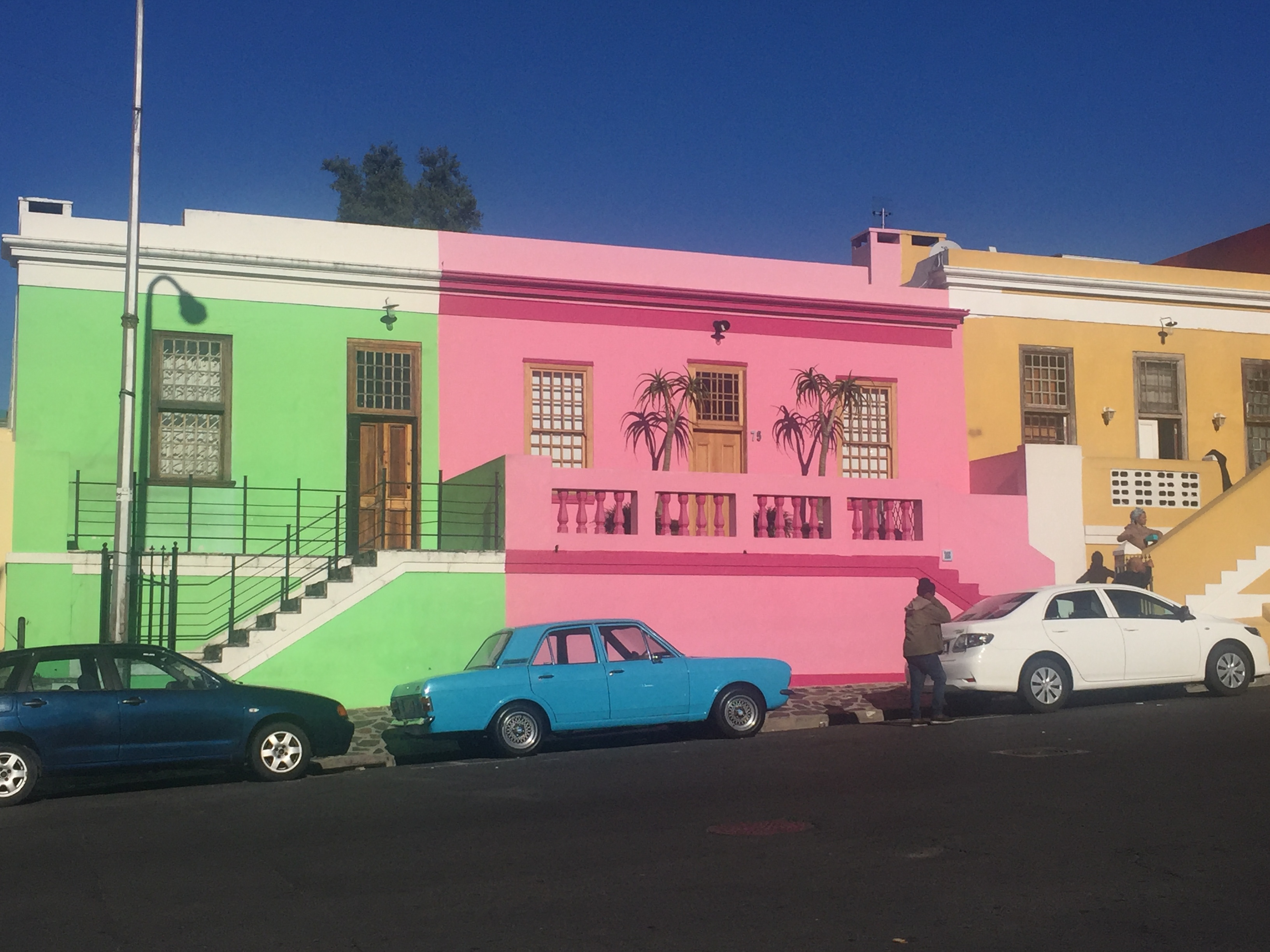 Brightly painted houses in Cape Town’s Bo-Kaap