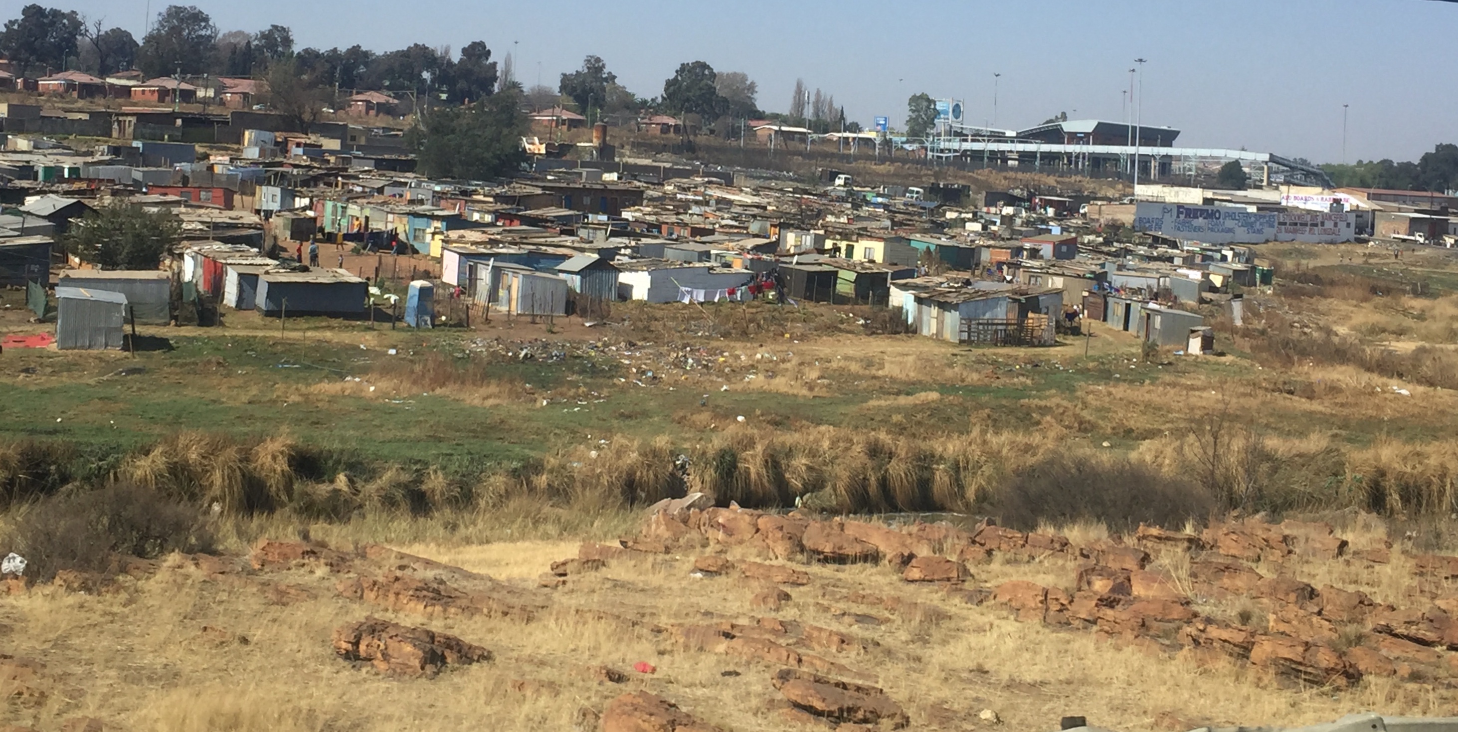 Urban landscape in the Johannesburg and Soweto area