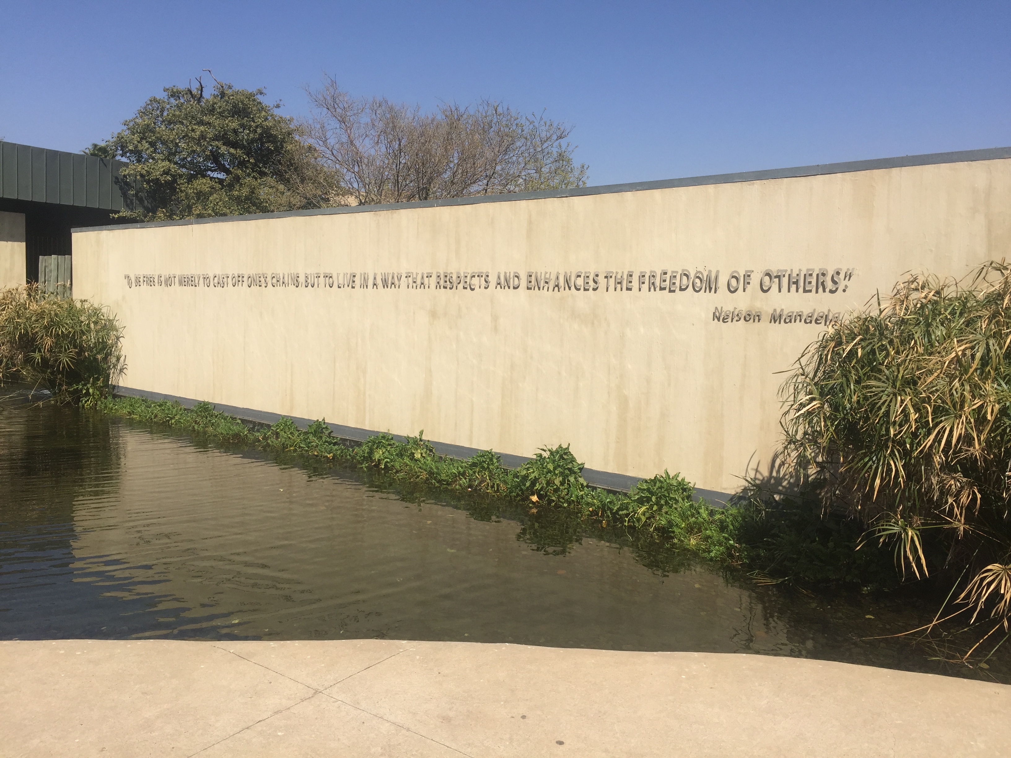 Apartheid Museum exterior and historical display
