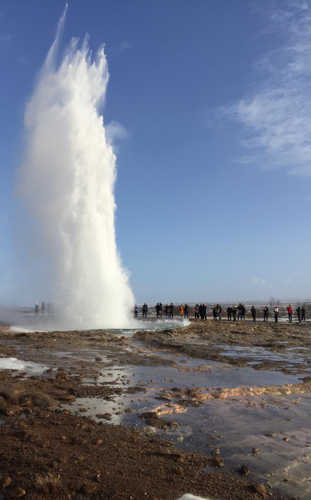 Strokkur geyser Iceland — Two for the Row'd