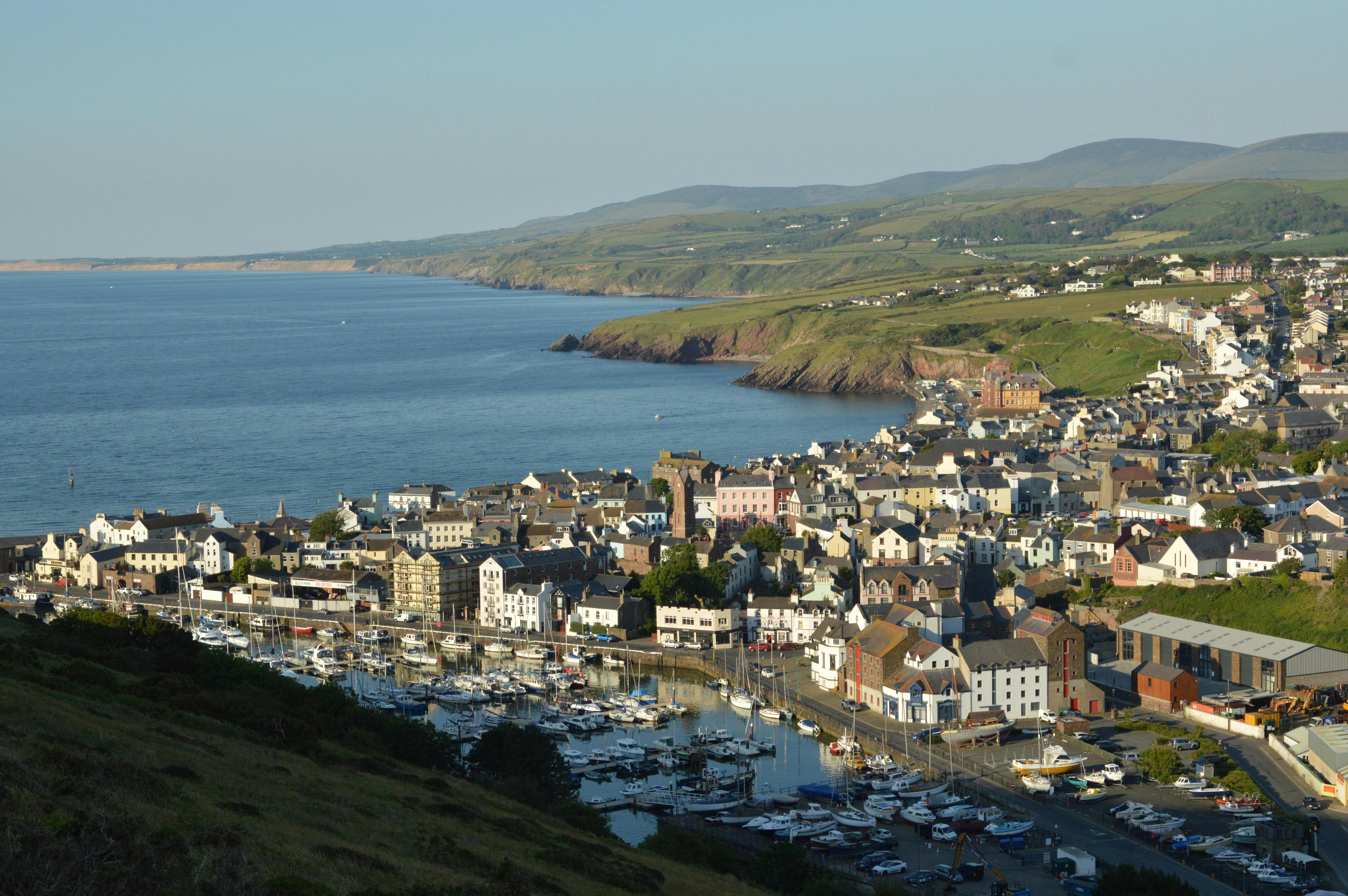 Isle of Man harbour — Two for the Row'd