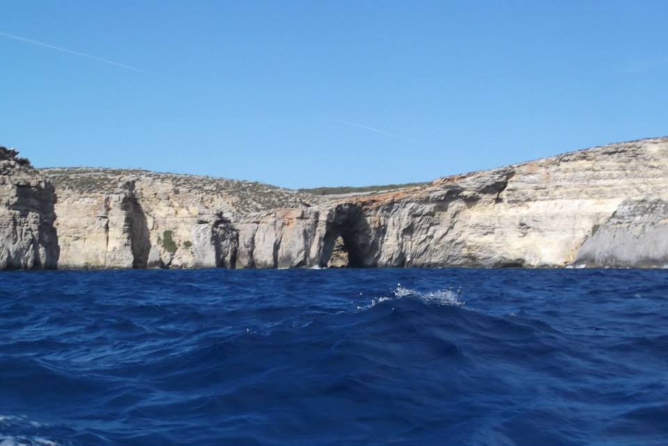 Gozo Azure Window rock arch — Two for the Row'd