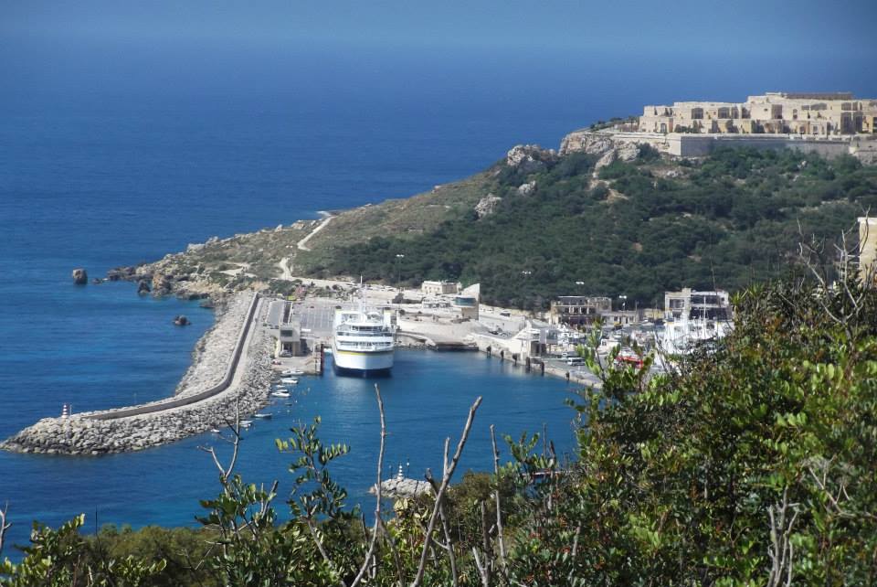Gozo coastal cliffs Blue Lagoon — Two for the Row'd