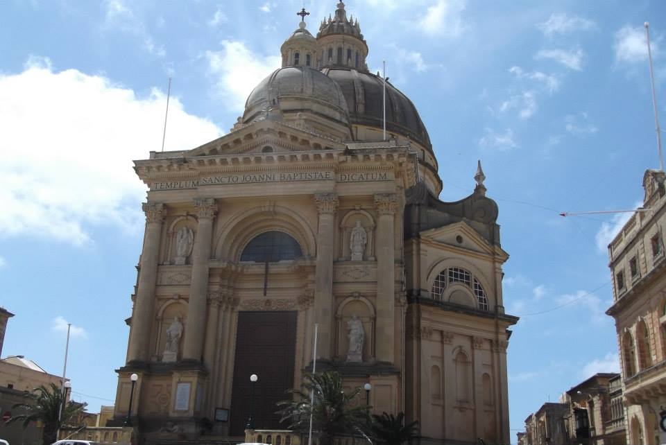 Malta cathedral tower — Two for the Row'd