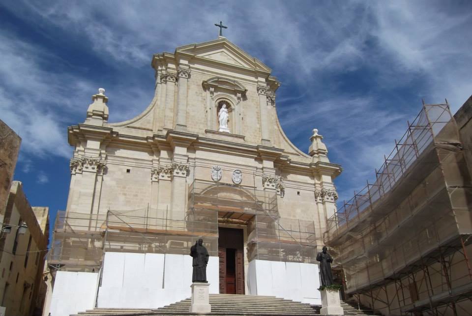 Malta cathedral facade — Two for the Row'd