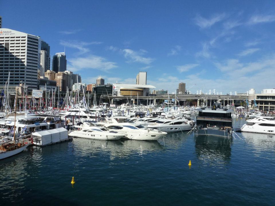 Sydney marina — Two for the Row'd