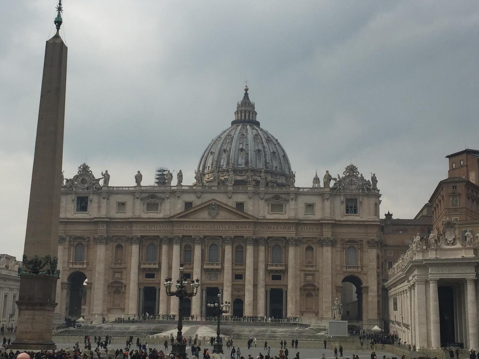 St Peter's Basilica exterior Vatican City — Two for the Row'd