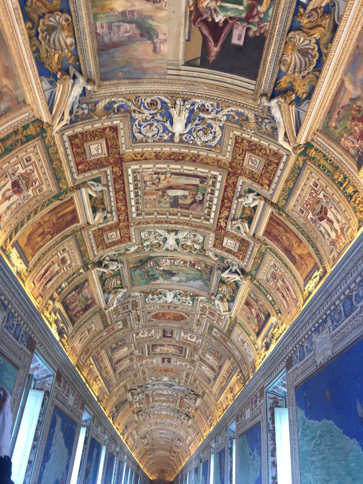 Vatican Museums Gallery of Maps ceiling — Two for the Row'd