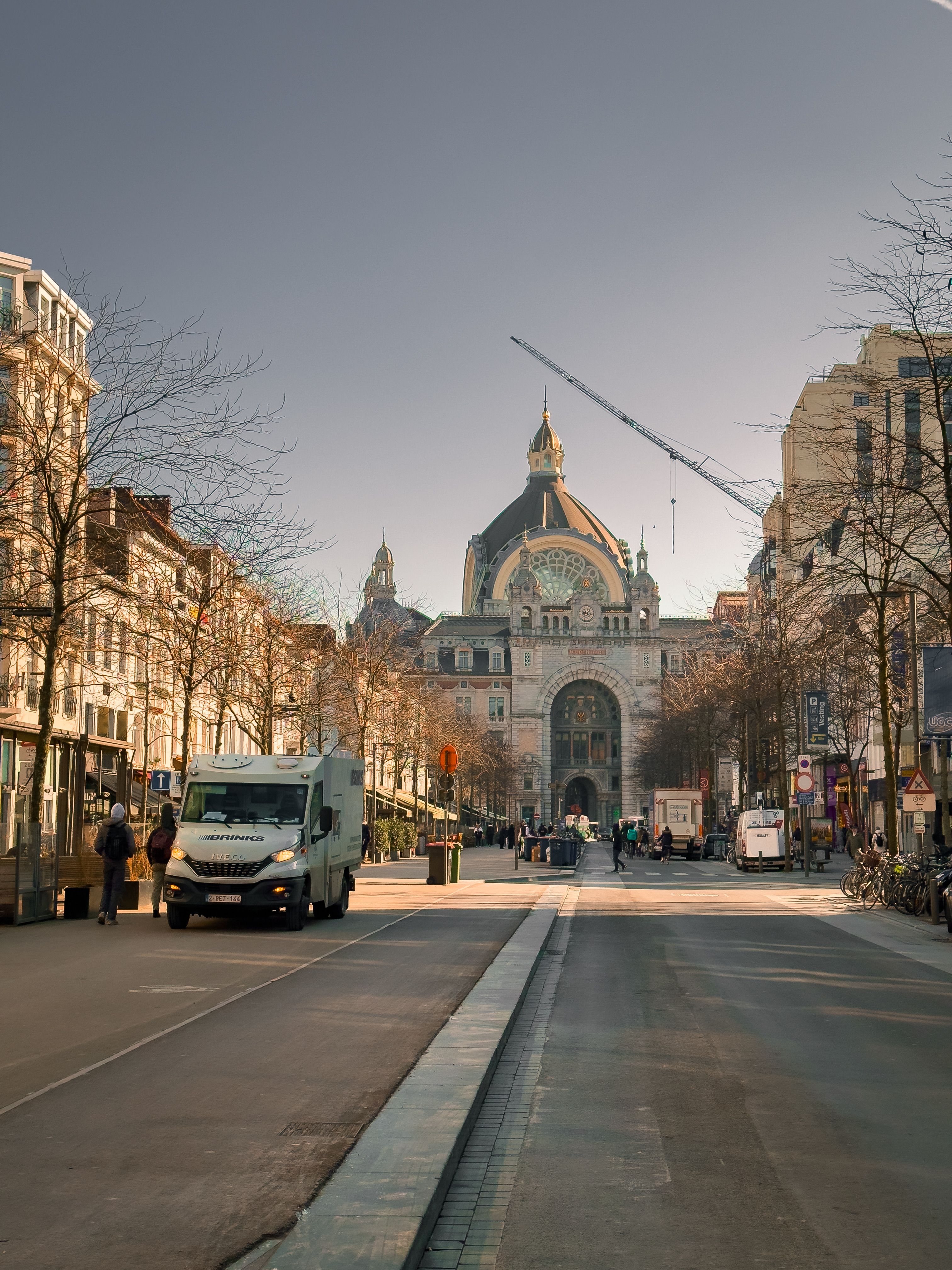 Antwerp streets and port views