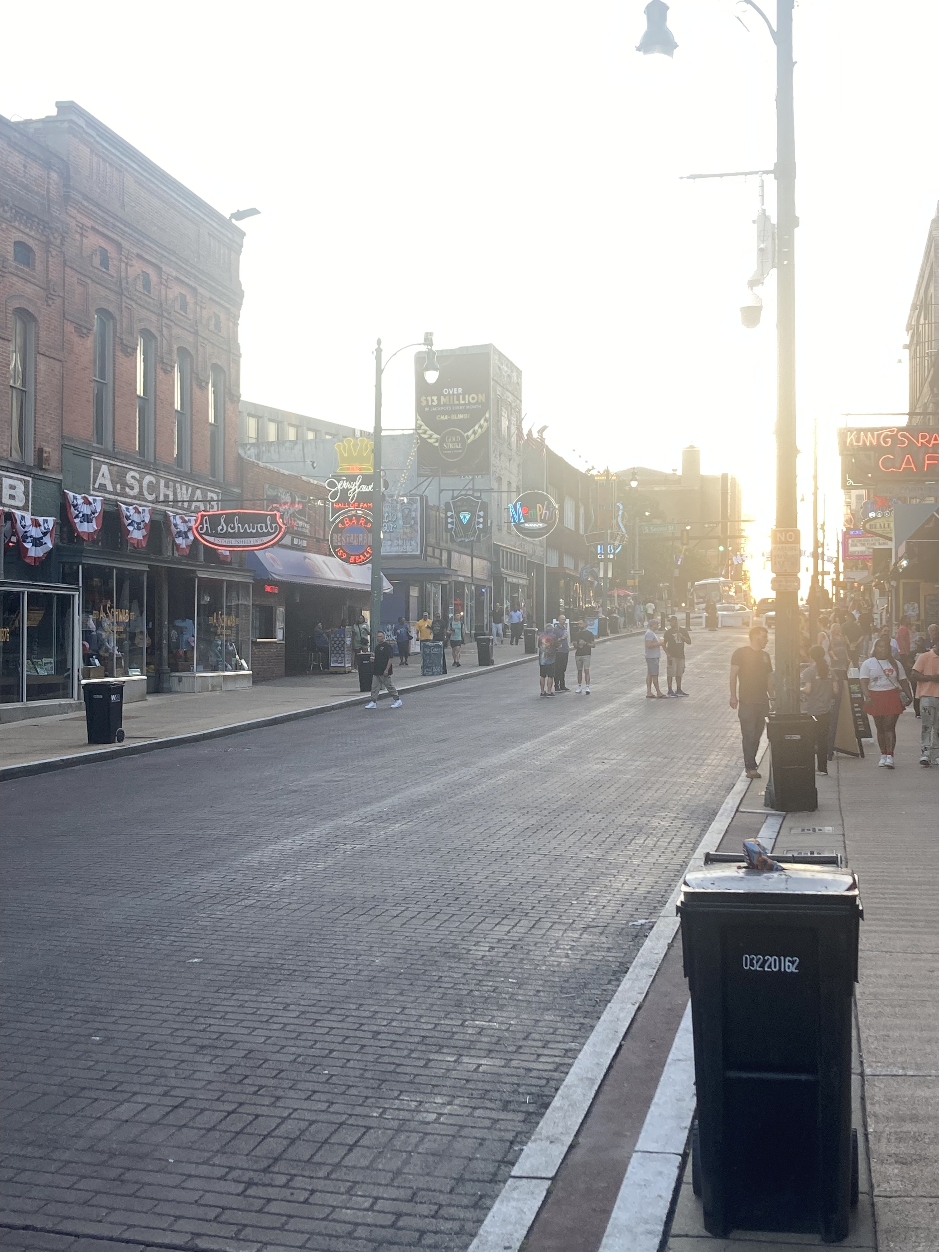 Beale Street Memphis during our visit