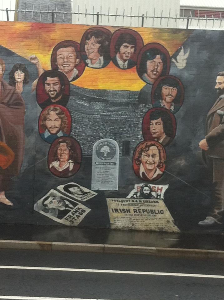 Belfast community art — Two for the Row'd