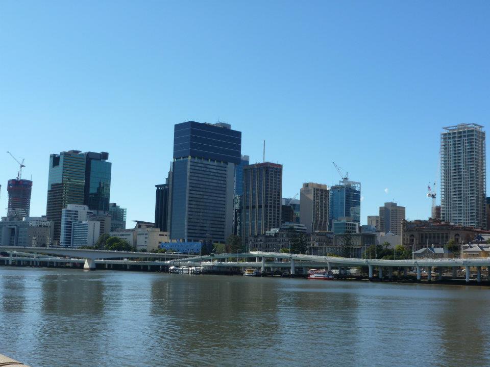 Brisbane skyline during our Australia trip