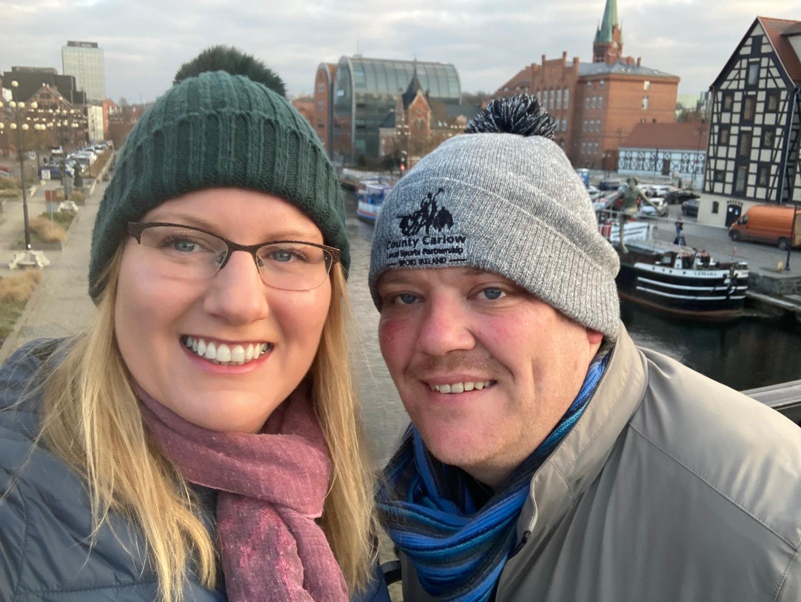 Nicola and Padraig in Bydgoszcz — Two for the Row'd
