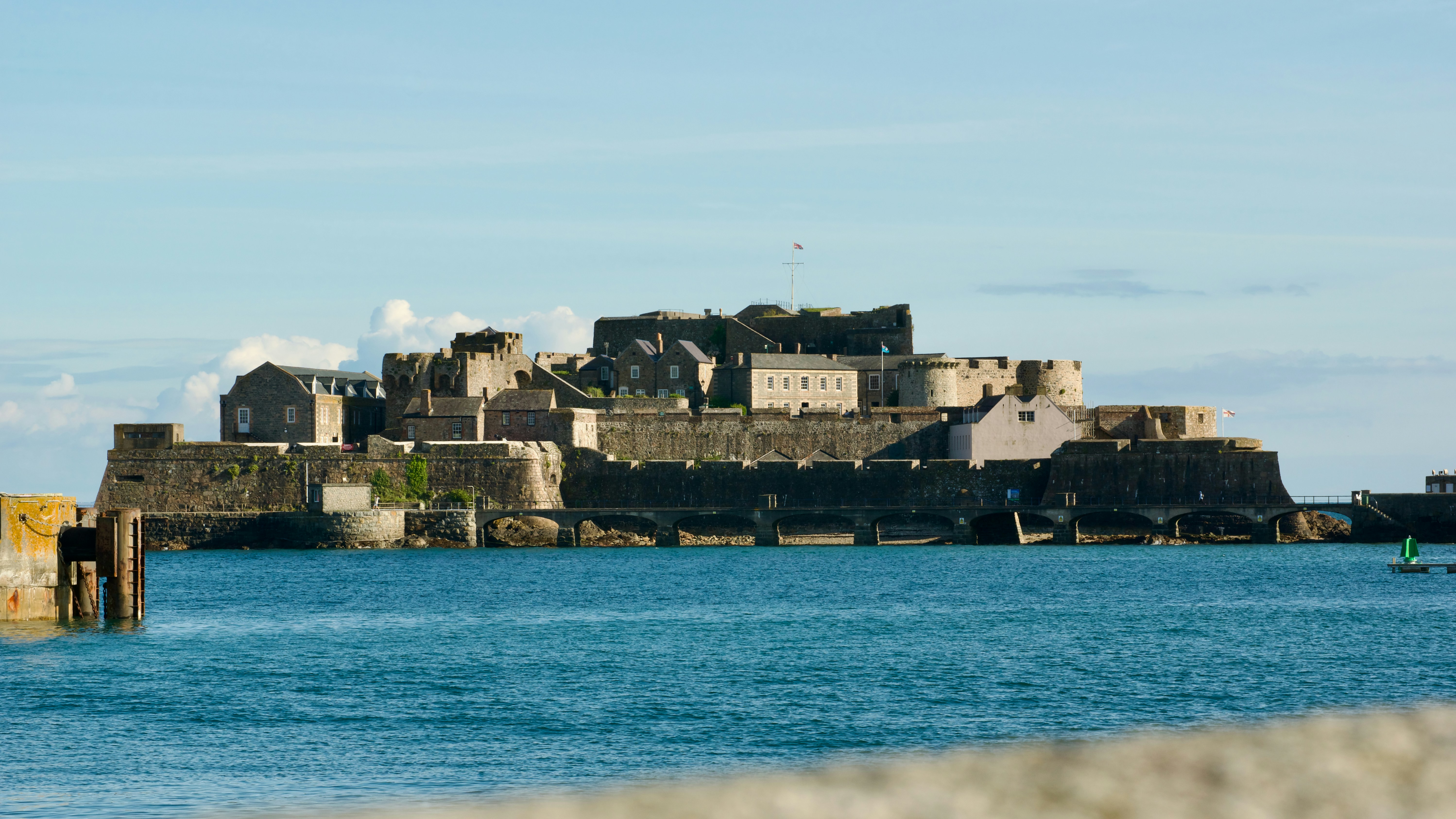St Peter Port harbour Guernsey — Two for the Row'd