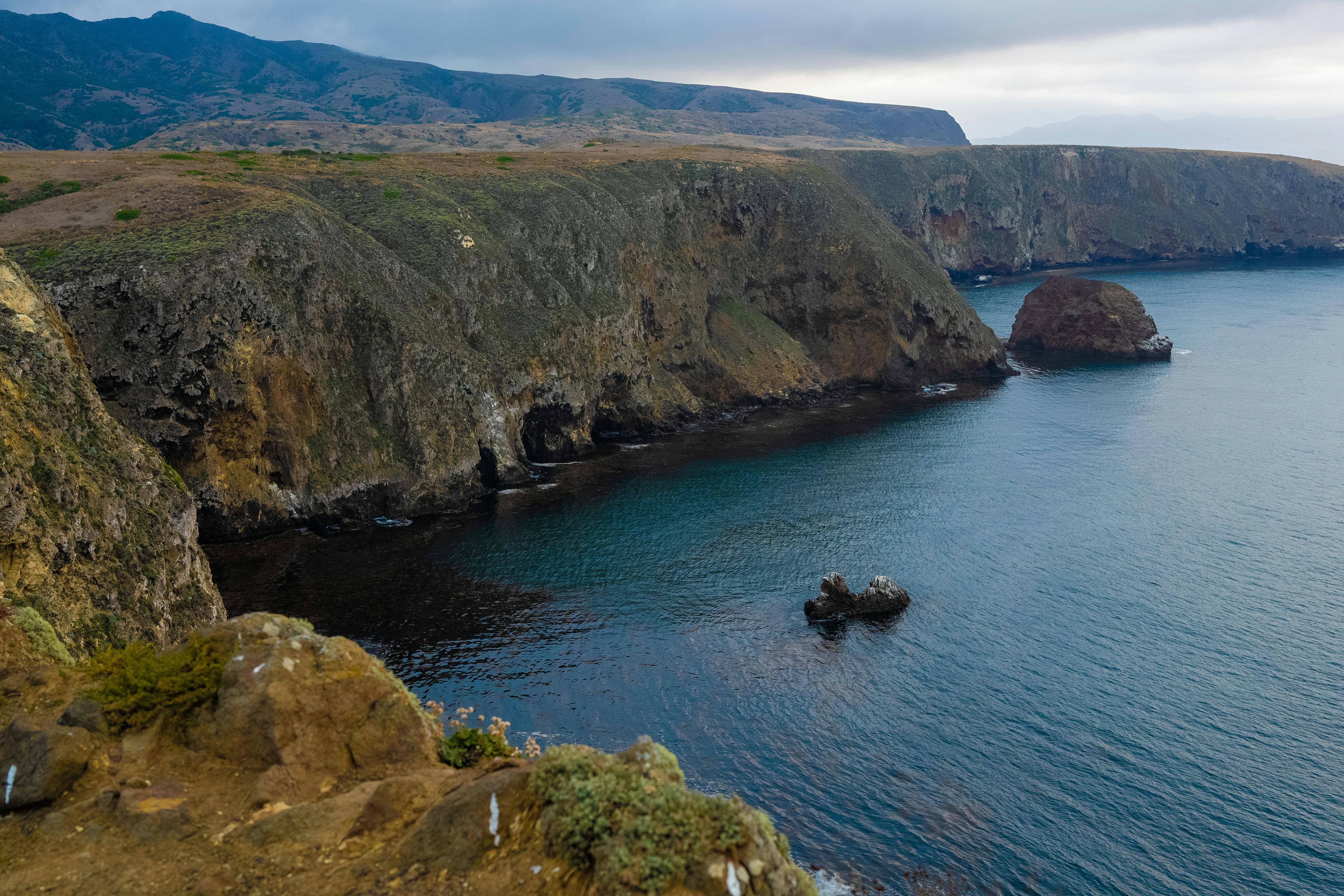Guernsey cliff coastline — Two for the Row'd