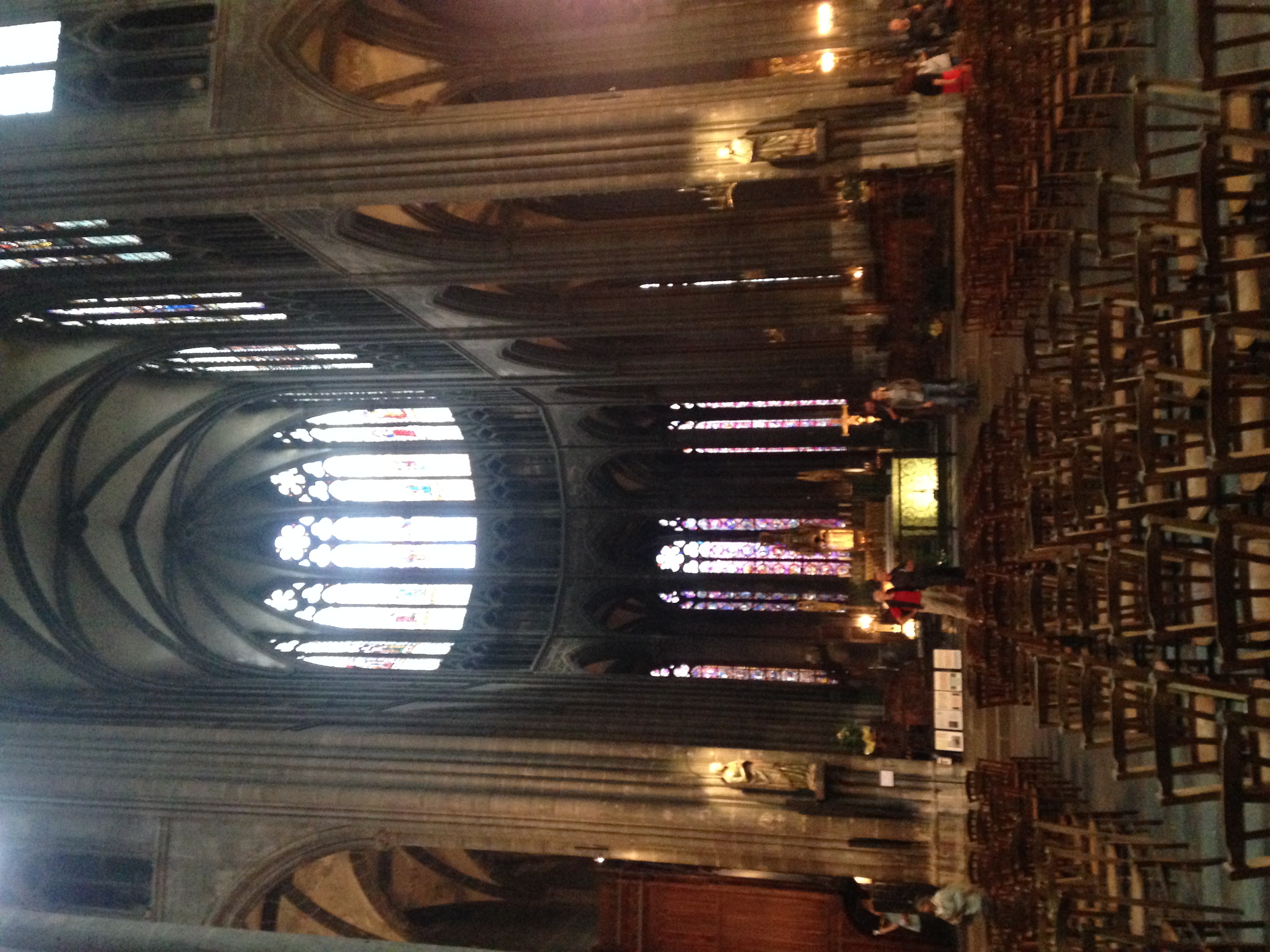 Church interior in Clermont-Ferrand, France