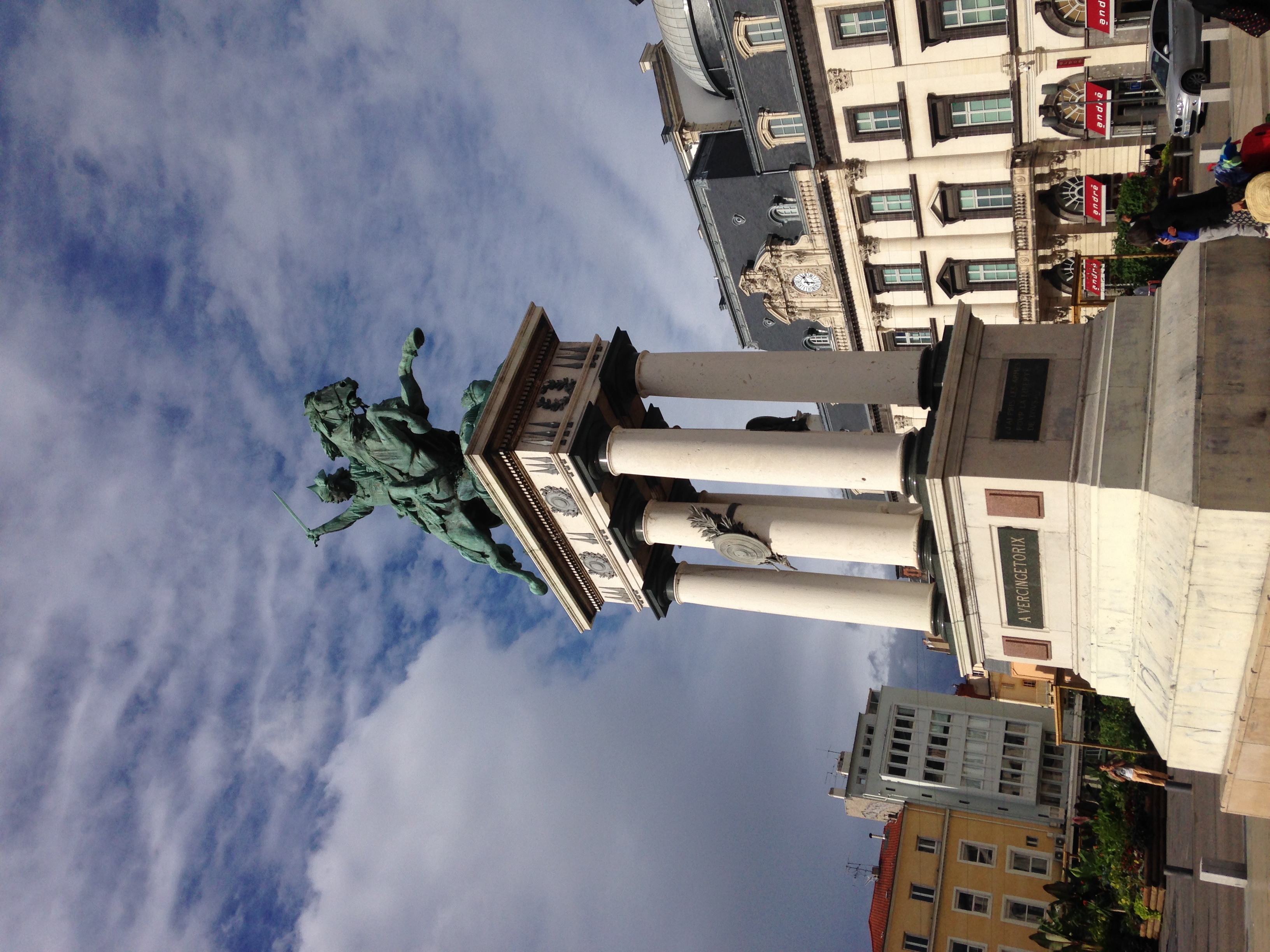 Monument and city architecture in Clermont-Ferrand