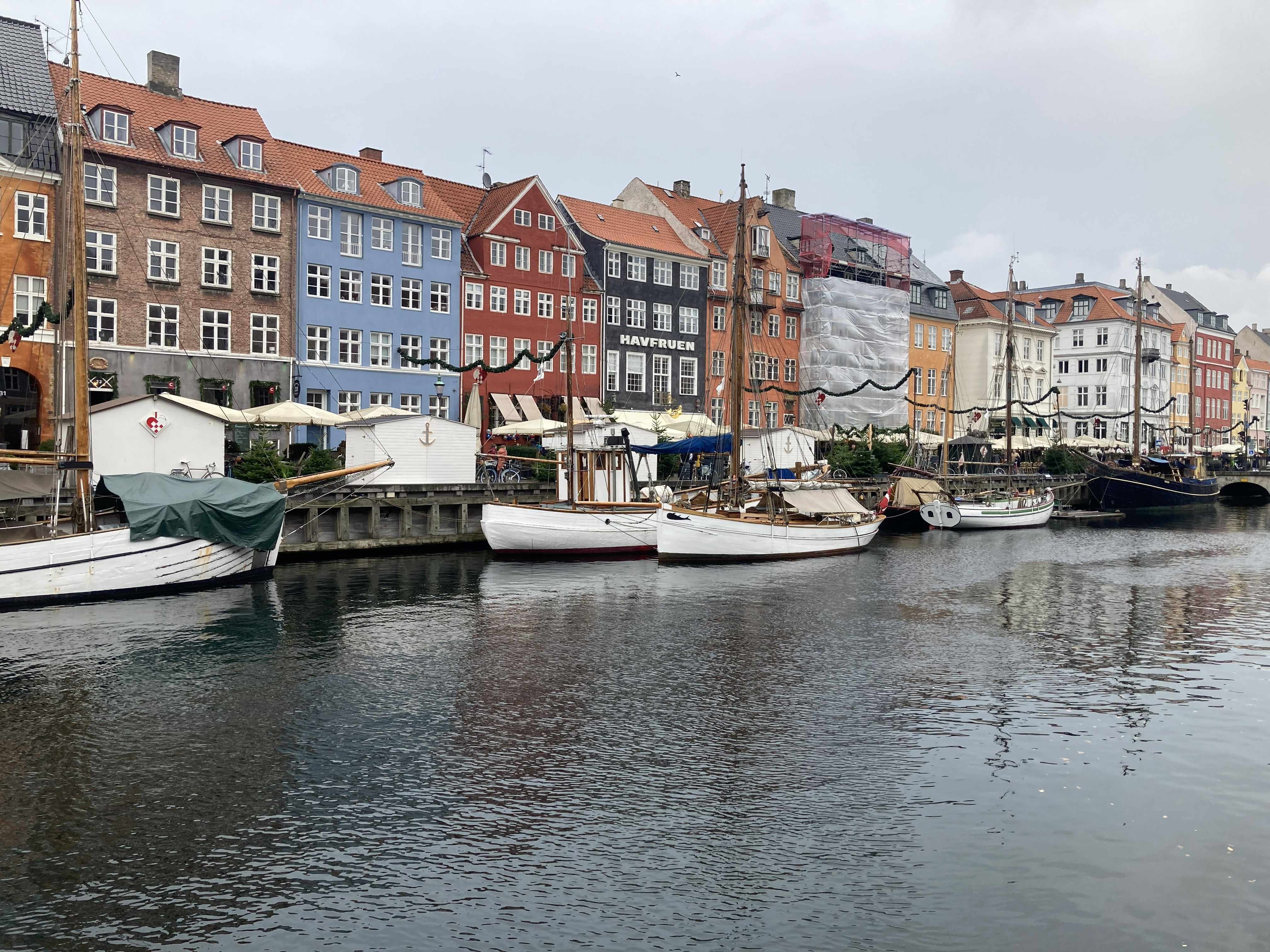 Nyhavn harbour colourful houses Copenhagen — Two for the Row'd