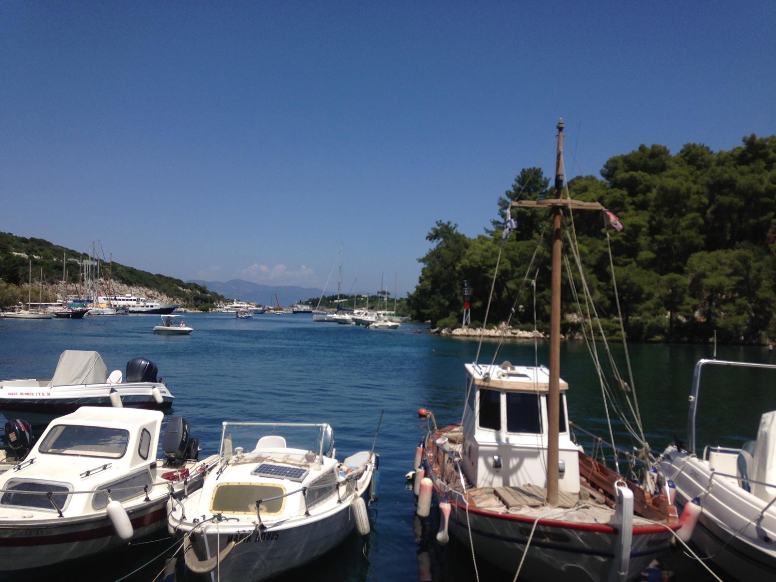 Corfu harbour — Two for the Row'd