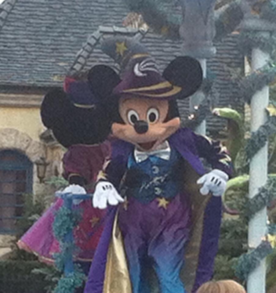 Mickey Mouse at Disneyland Paris on our visit