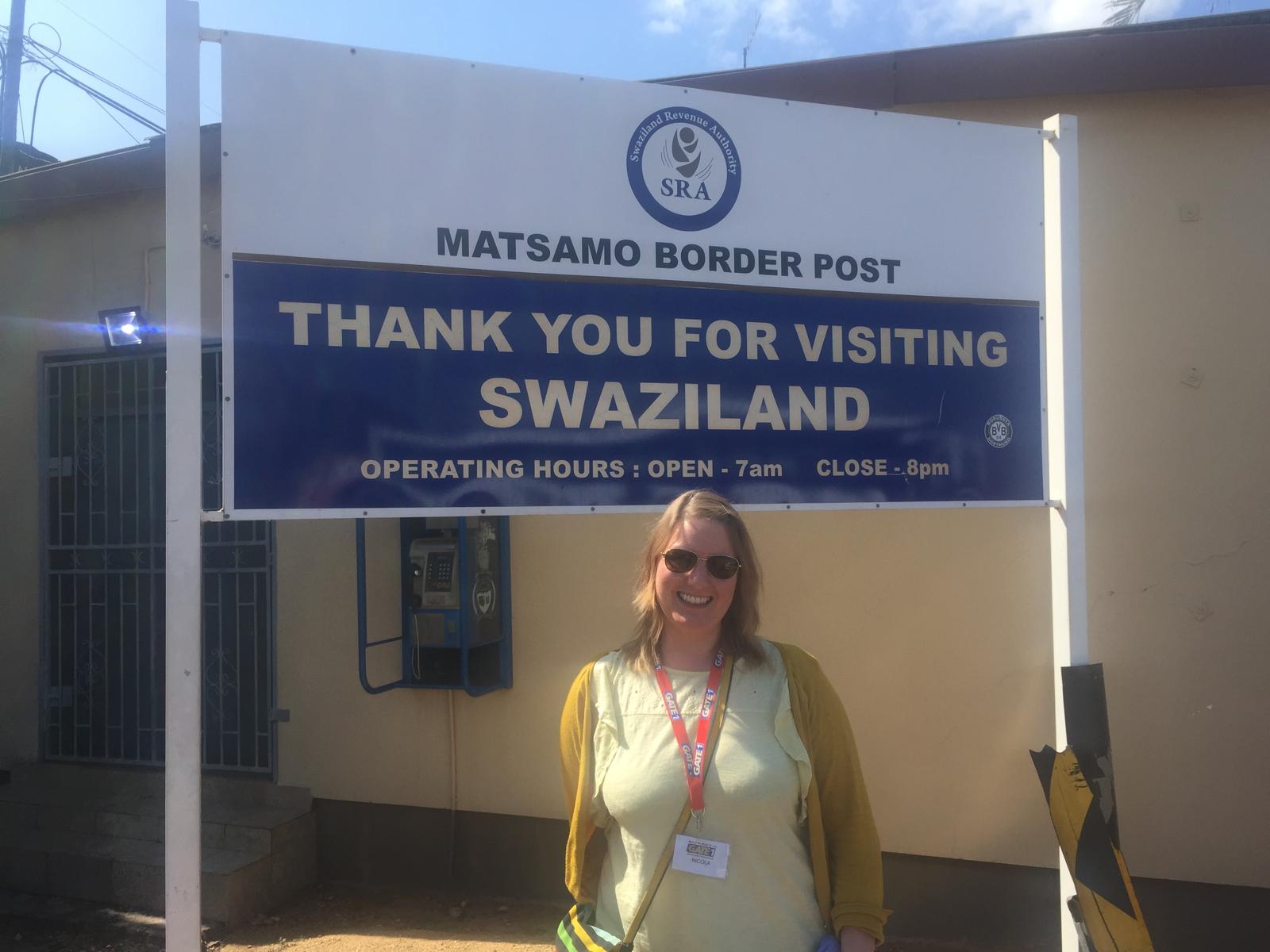 Thank you for visiting Swaziland sign — Two for the Row'd