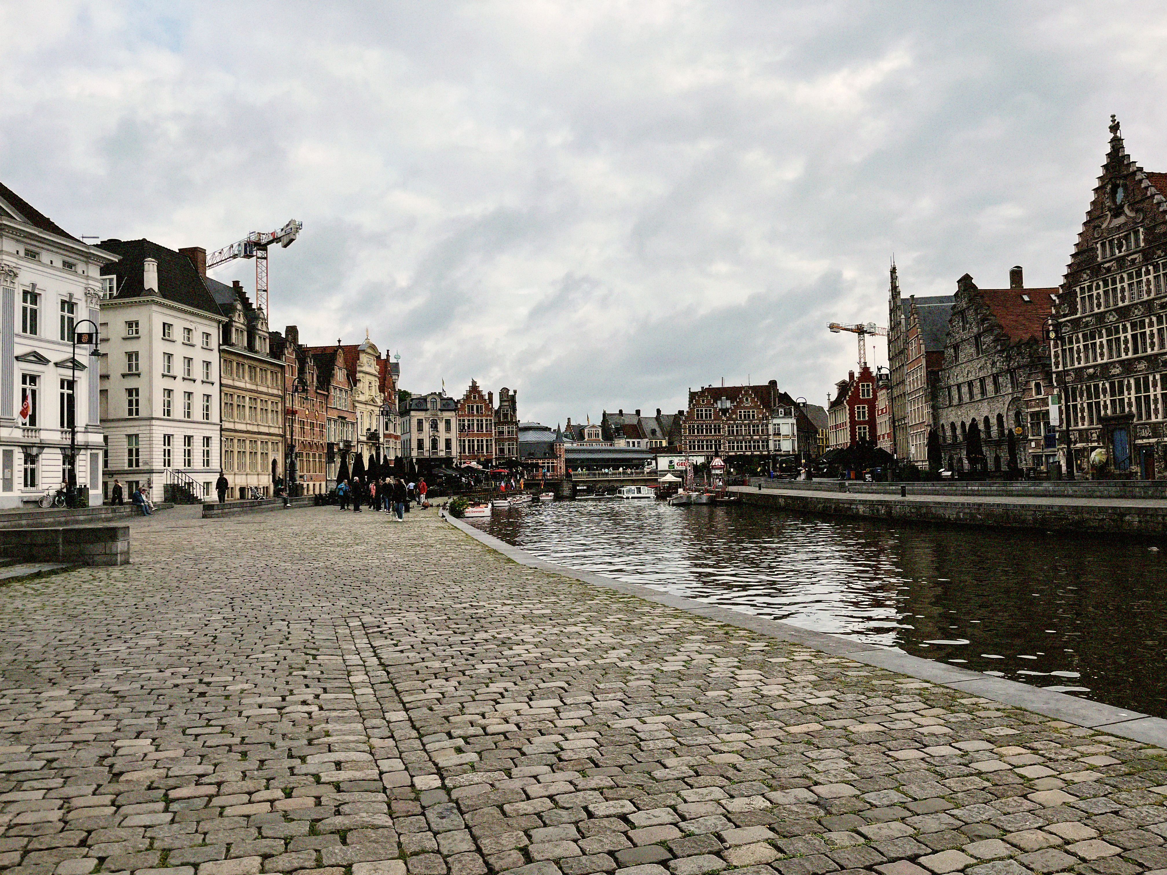 Ghent canals and historic architecture