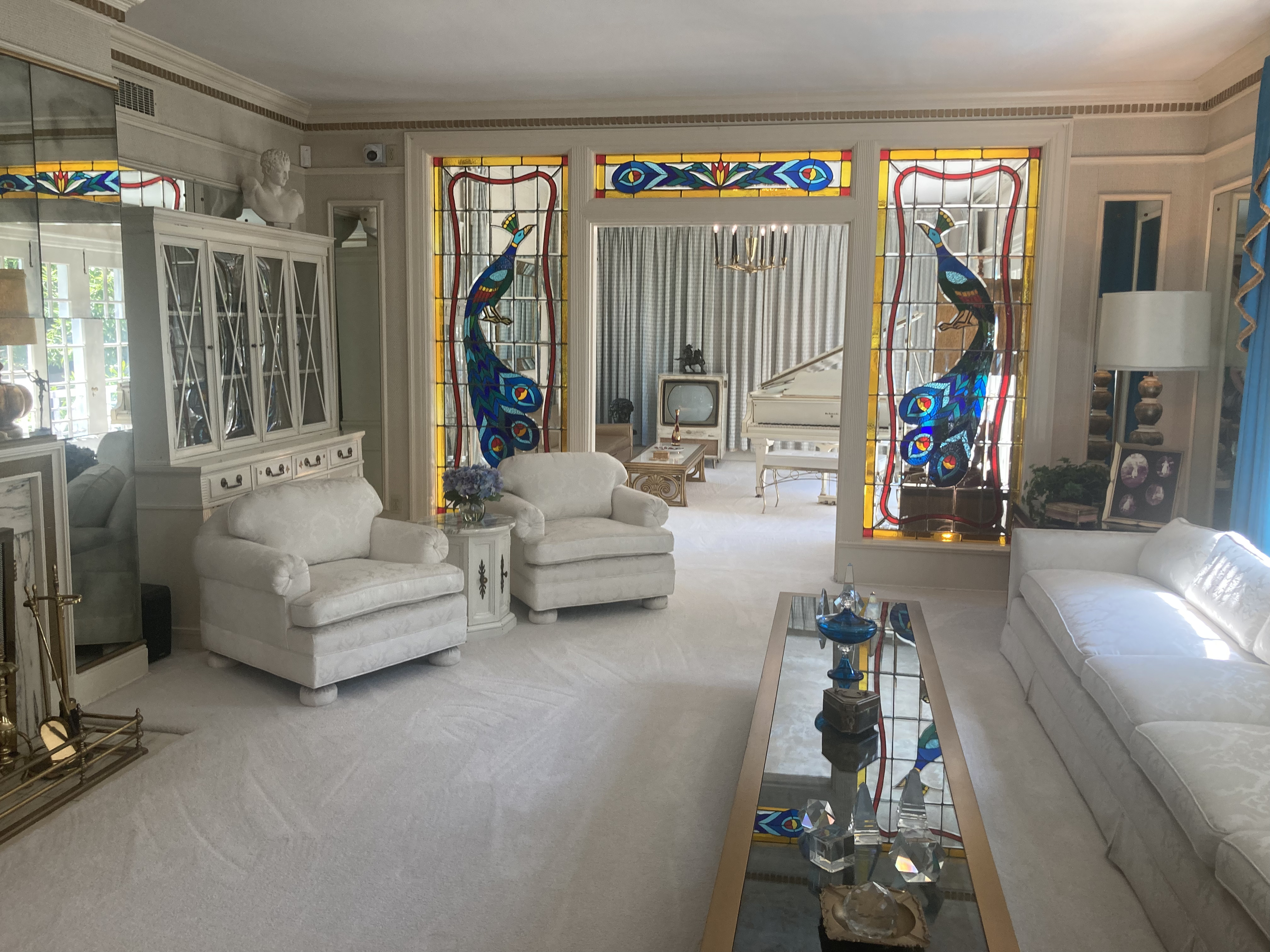 Inside Graceland during our Memphis visit
