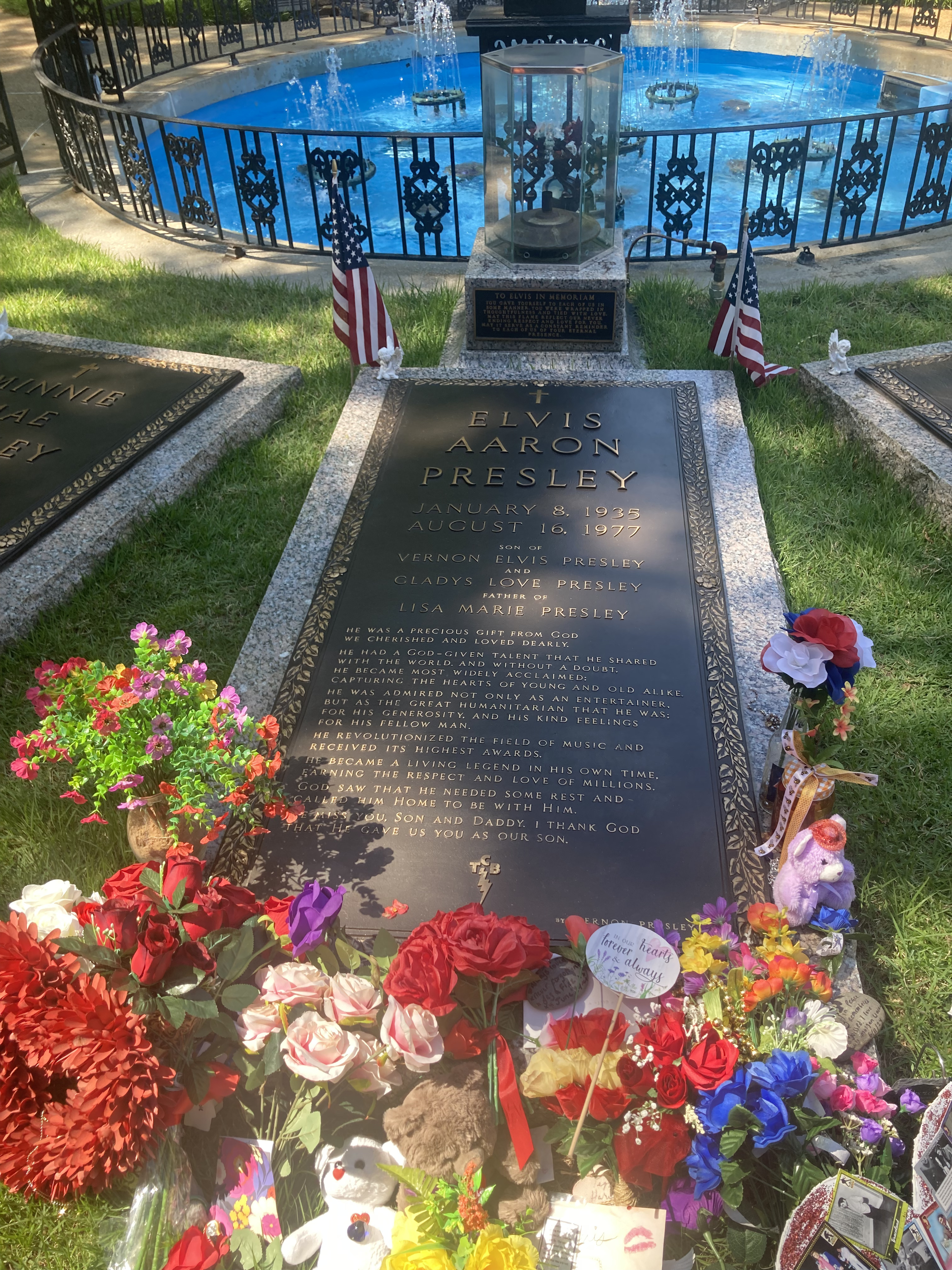 Elvis Presley memorial at Graceland Memphis