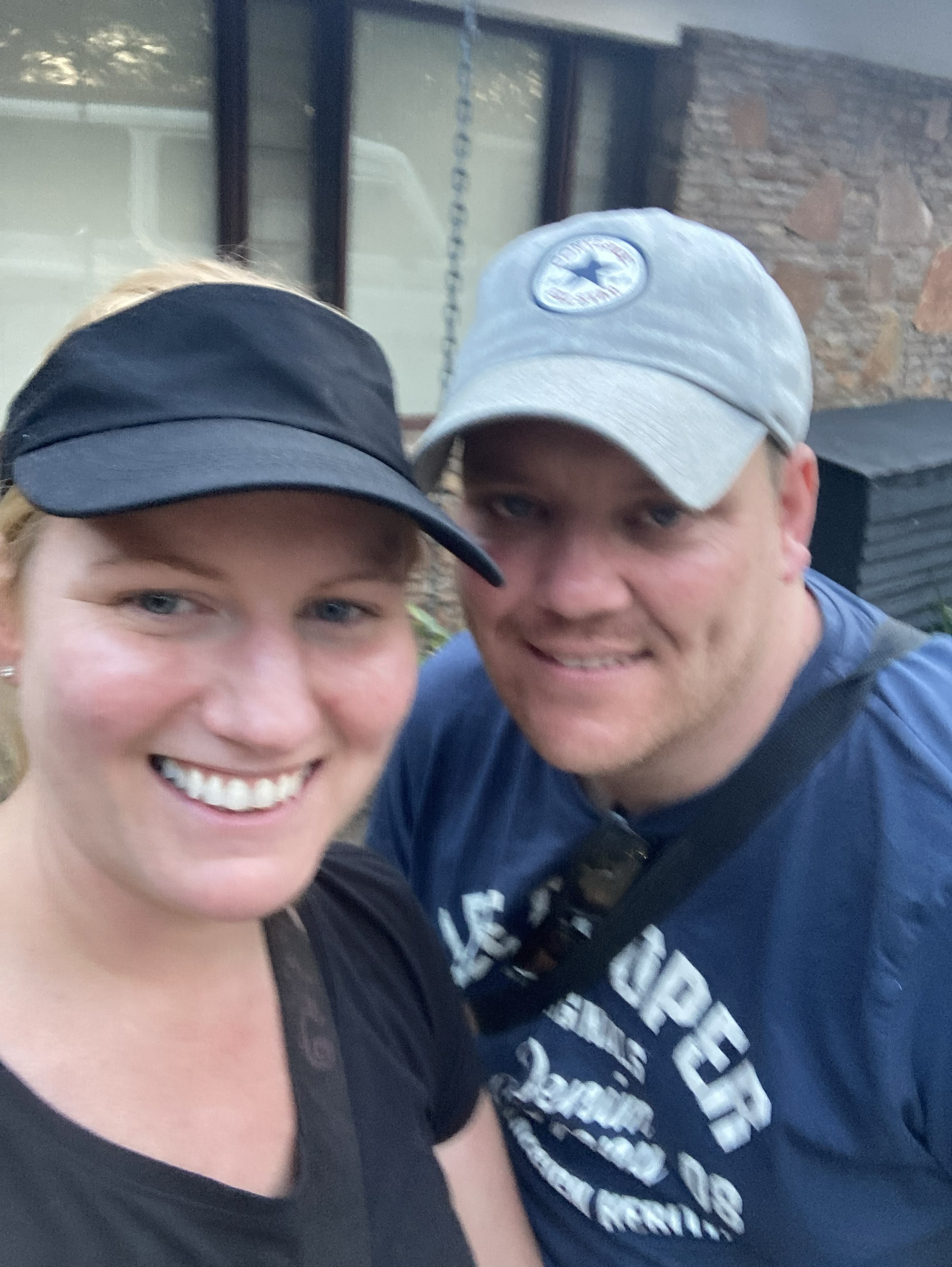 Couple selfie on Kenya safari — Two for the Row'd
