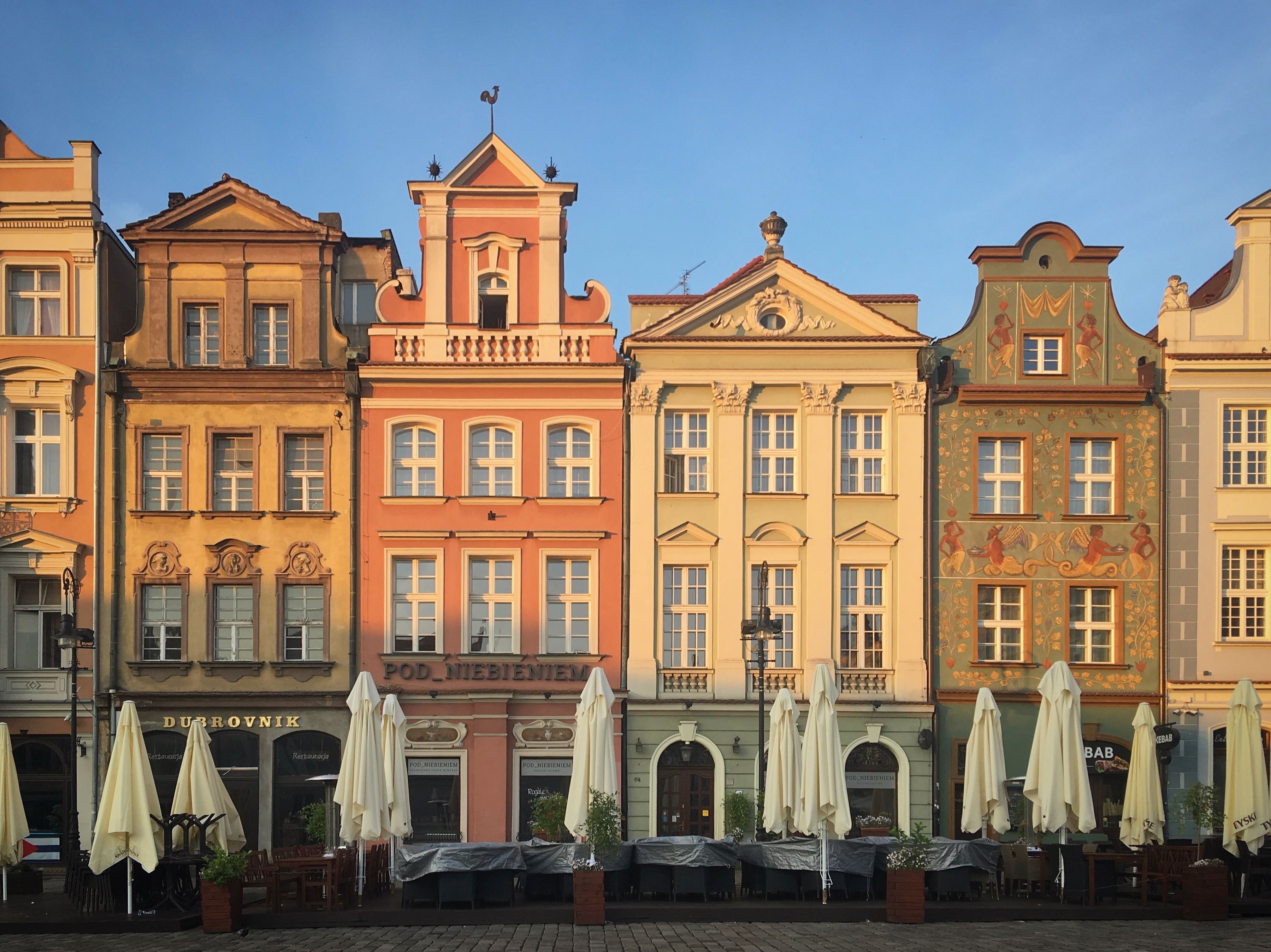 Colourful architecture in Kraków