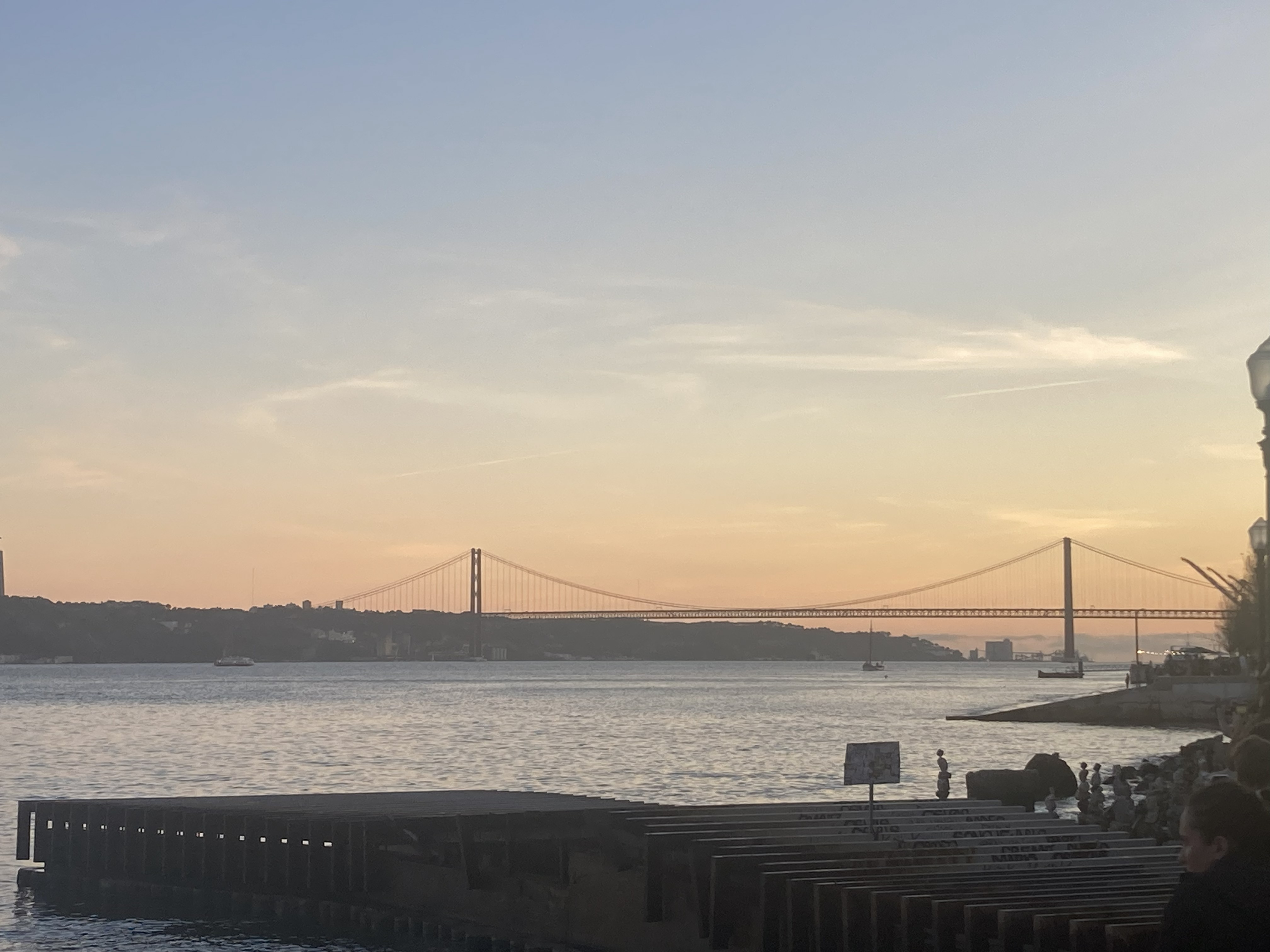 Sunset over the Tagus Lisbon — Two for the Row'd