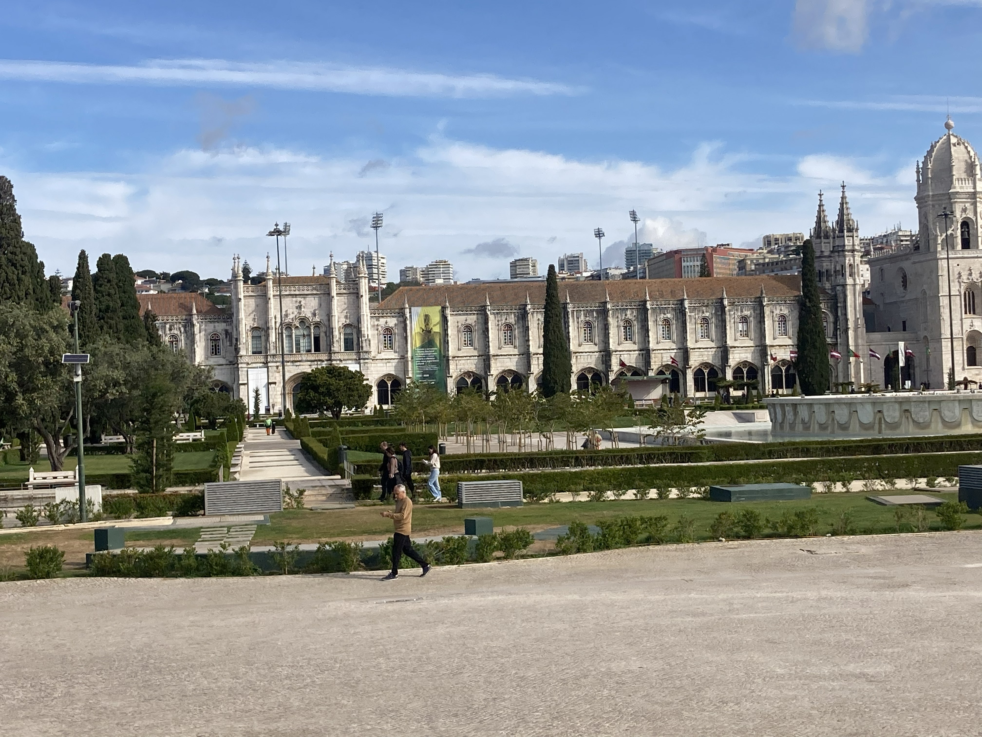 Jerónimos Monastery gardens Lisbon — Two for the Row'd