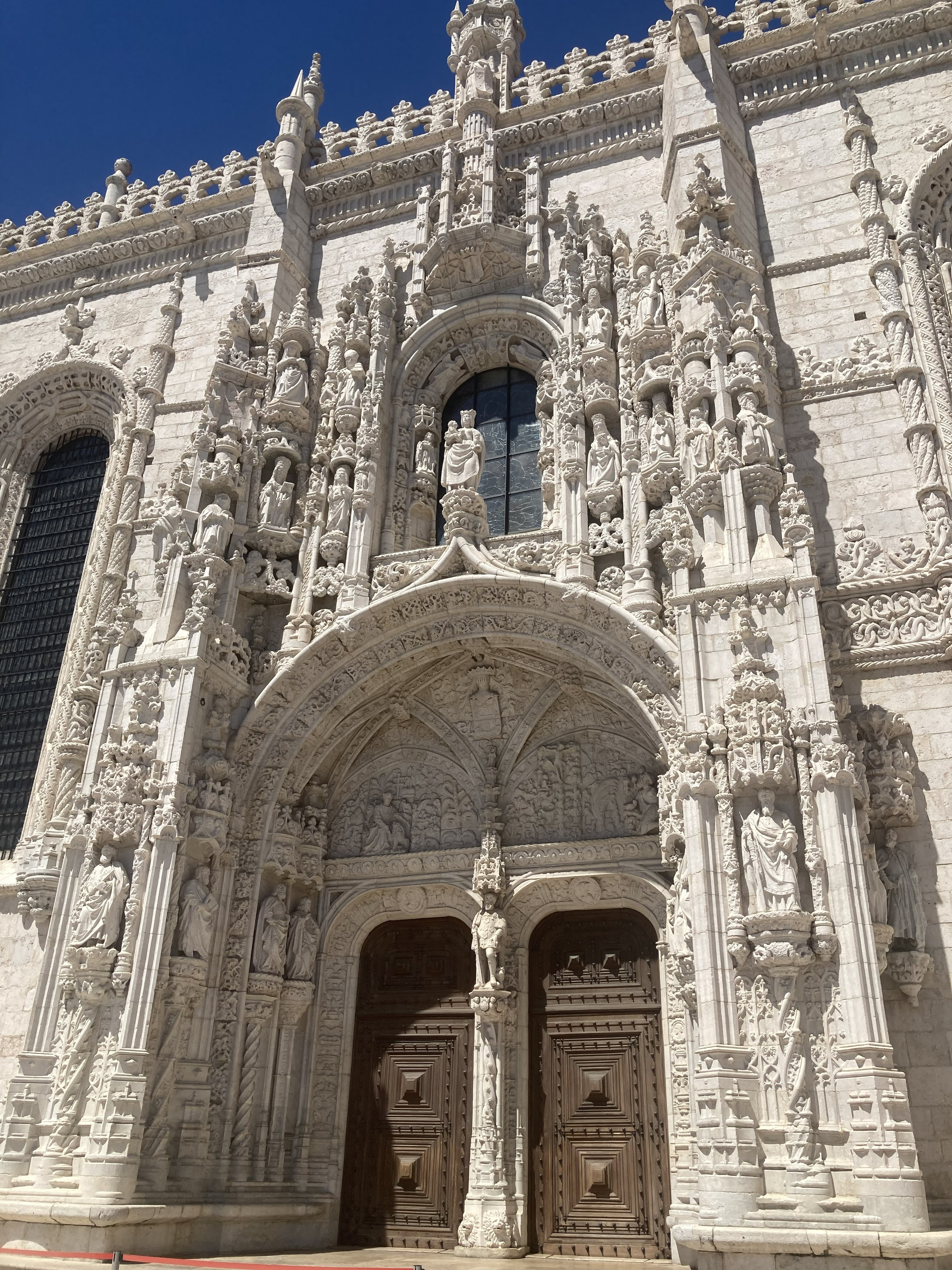Jerónimos Monastery doorway Lisbon — Two for the Row'd