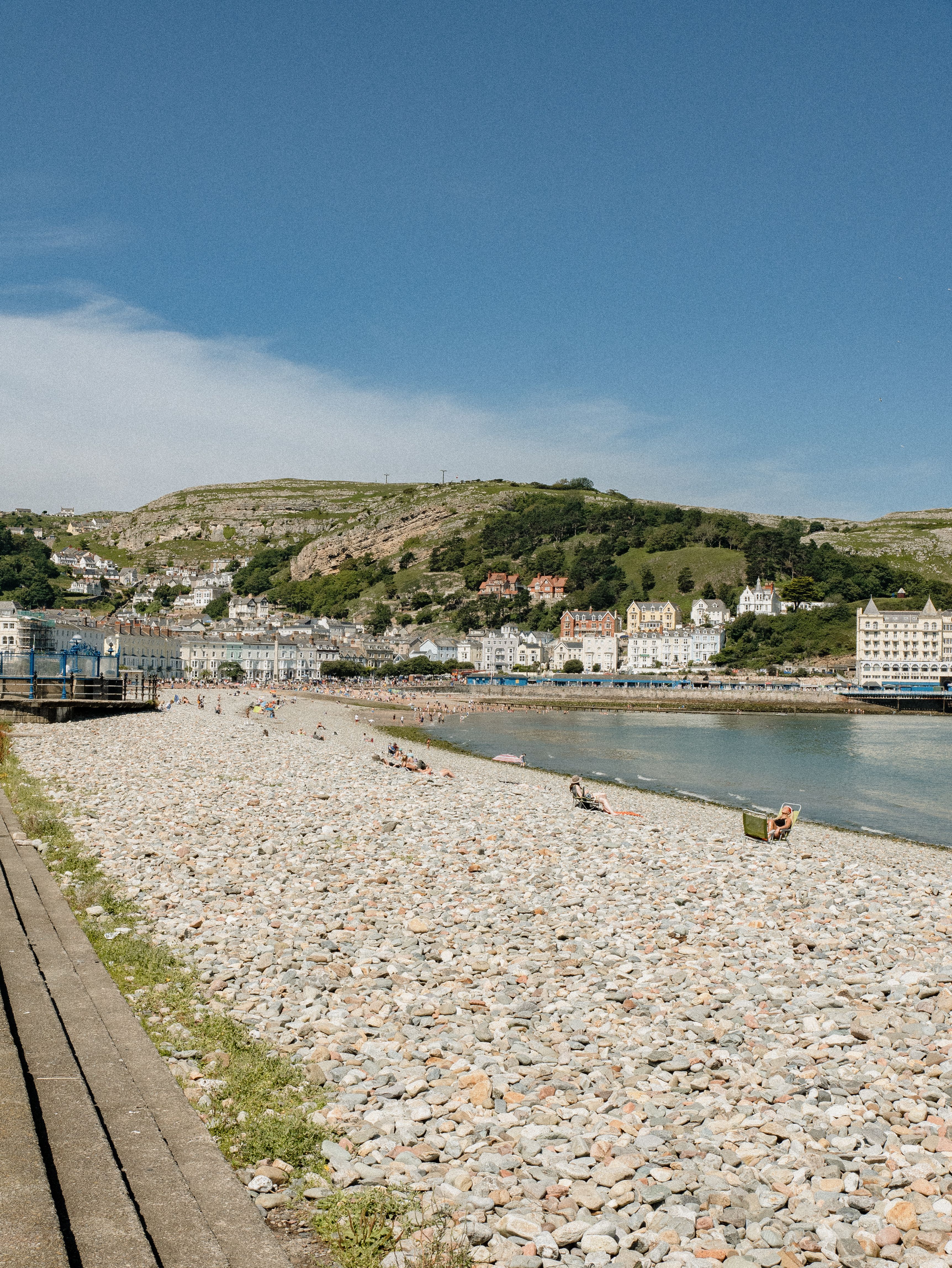 Llandudno beach and resort setting — Two for the Row'd