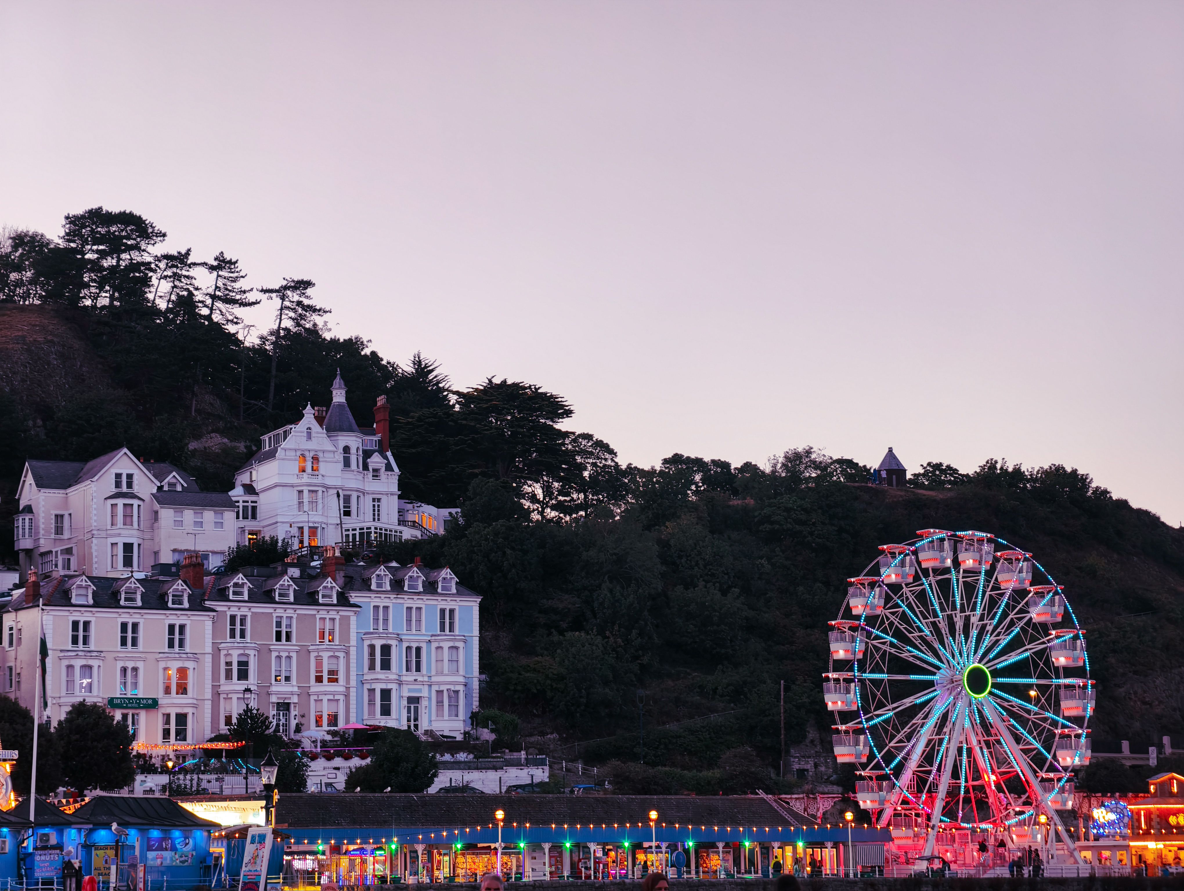 Llandudno promenade and seaside character — Two for the Row'd