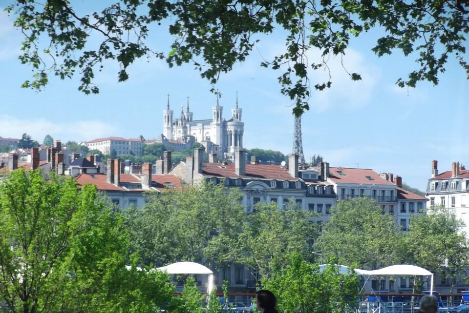 Panoramic view across Lyon, France