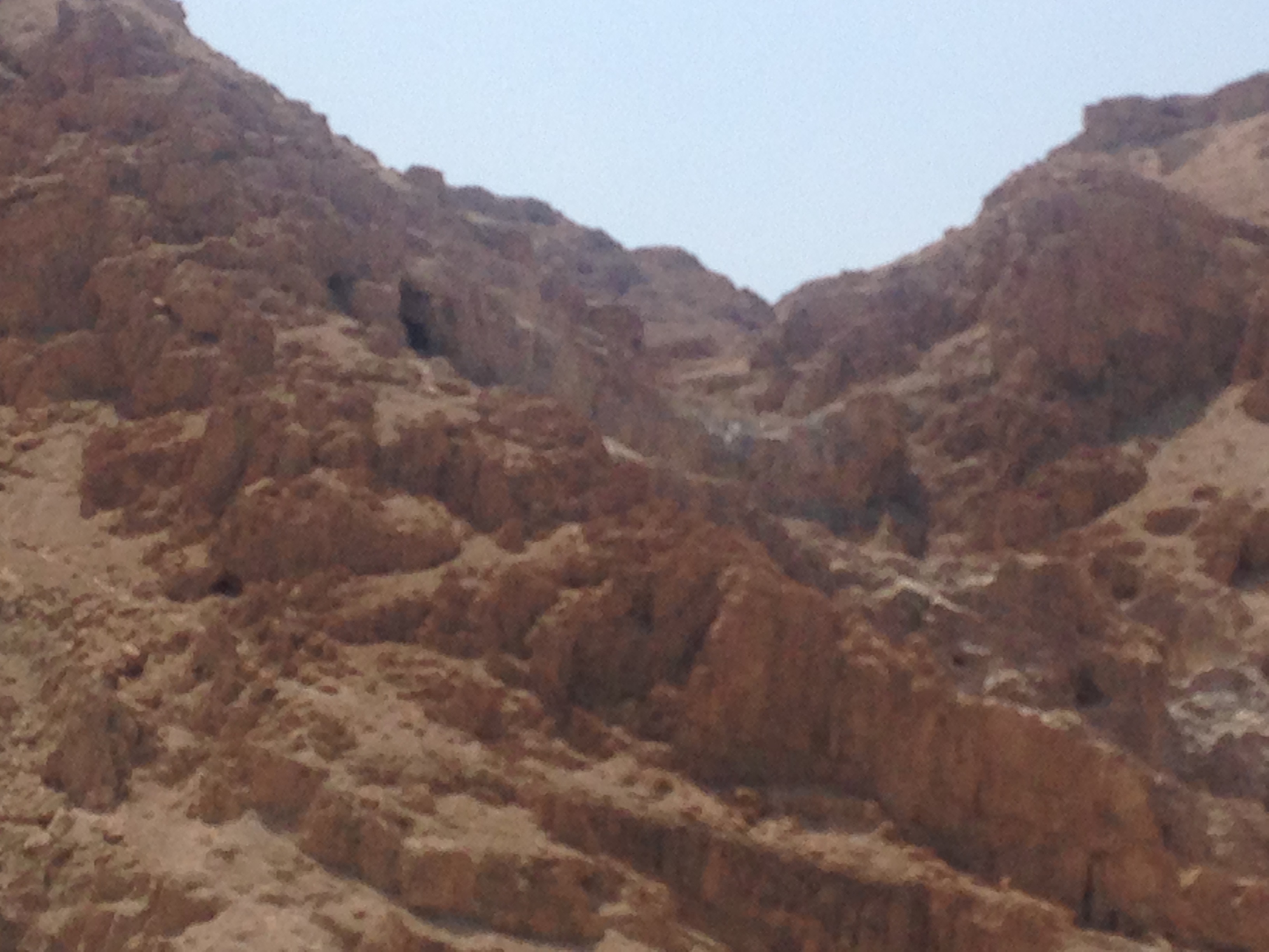 Rocky desert landscape in the Jordan Valley during our 2018 trip