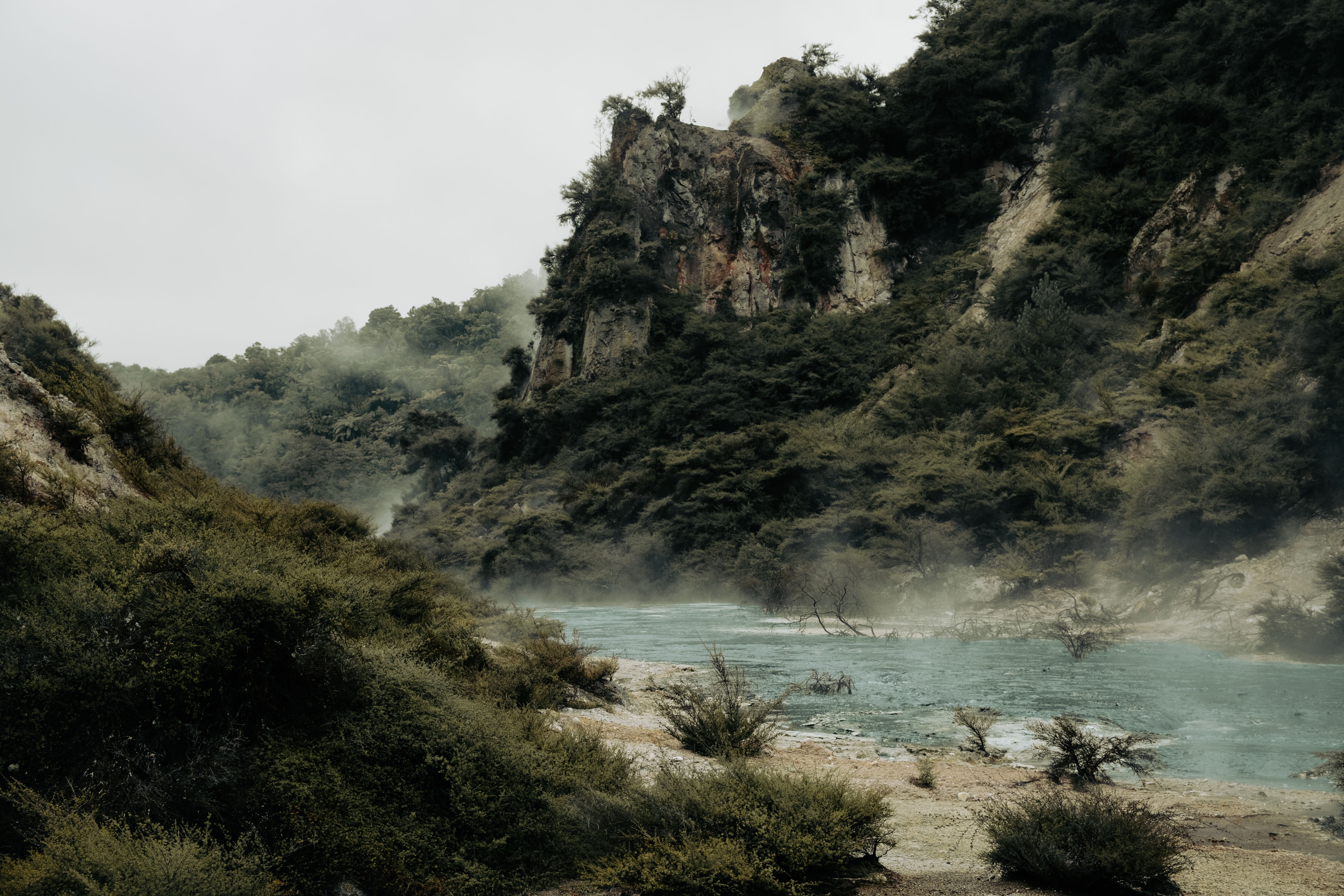 Geothermal landscape in Rotorua, New Zealand — Two for the Row'd