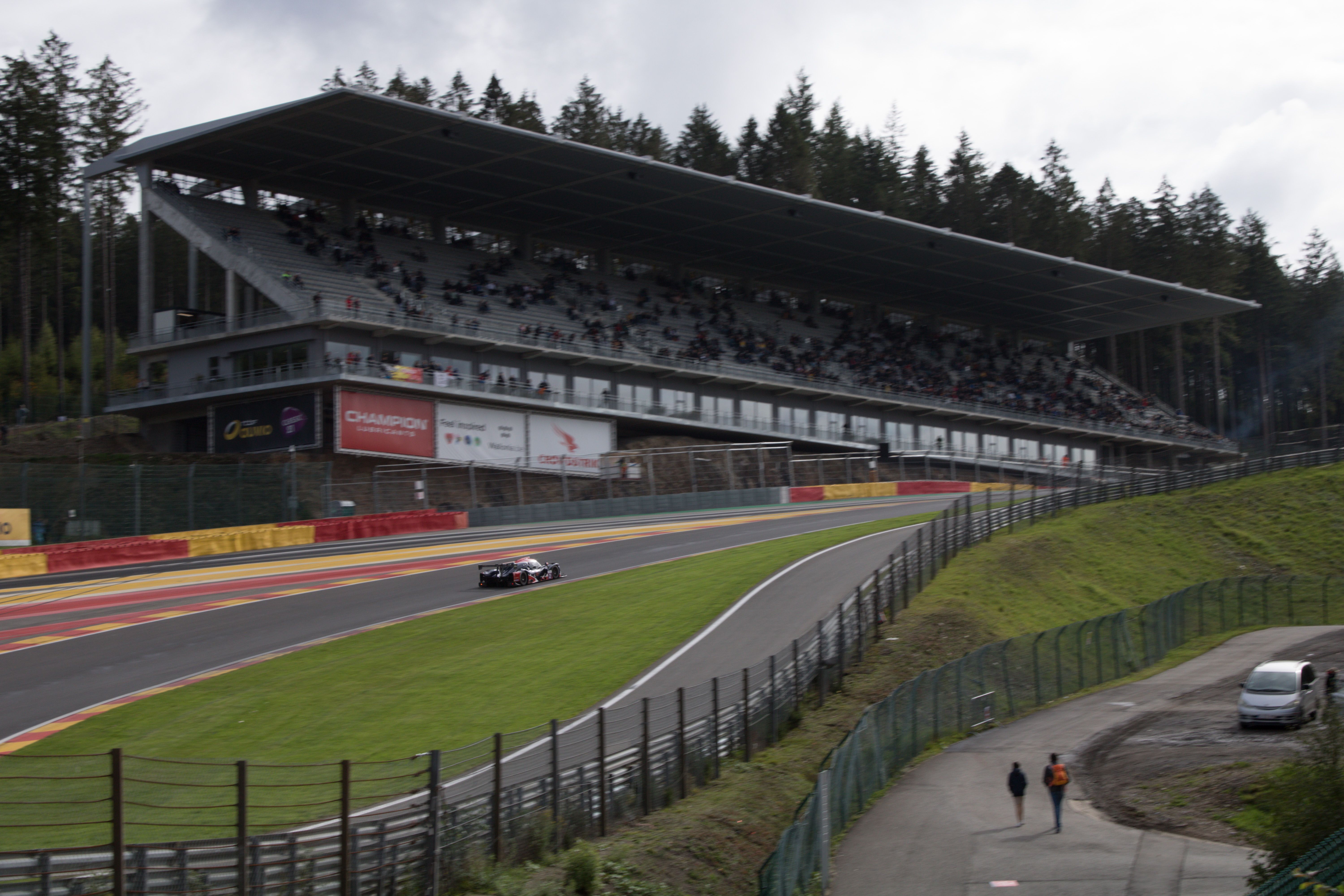 Spa-Francorchamps circuit and Ardennes landscape
