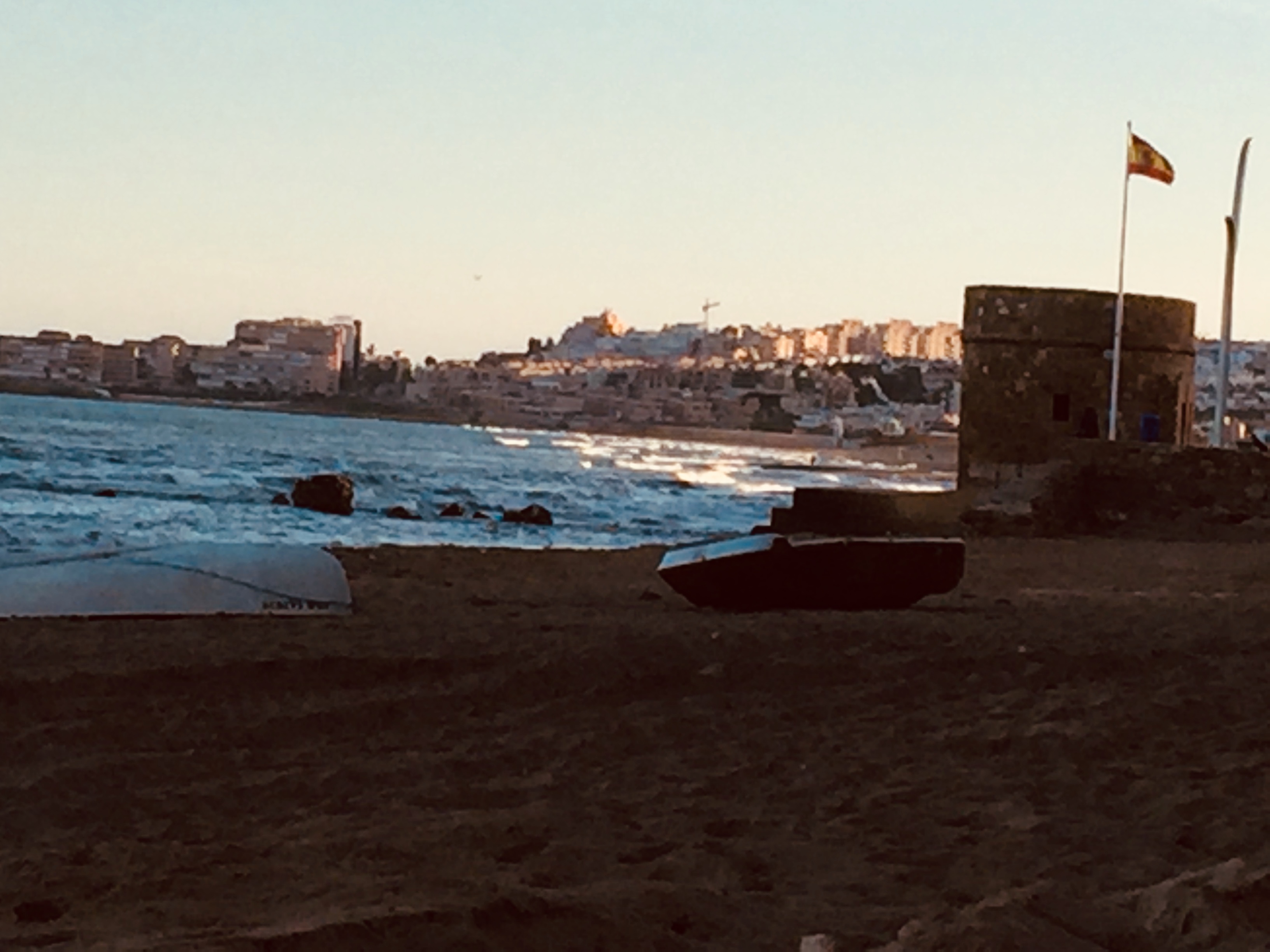 Barcelona seafront — Two for the Row'd