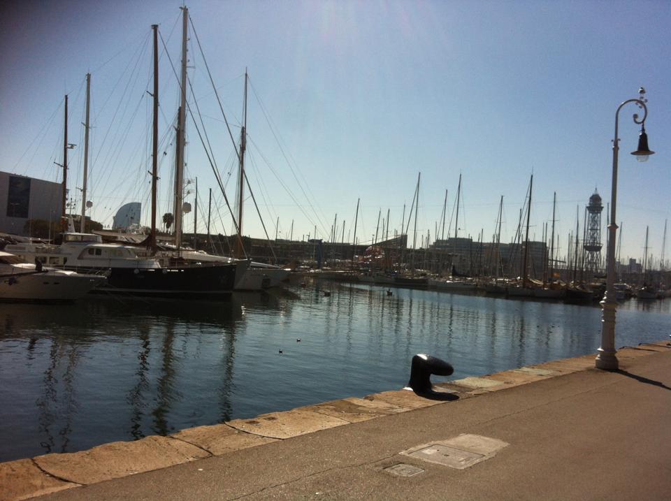 Barcelona marina — Two for the Row'd