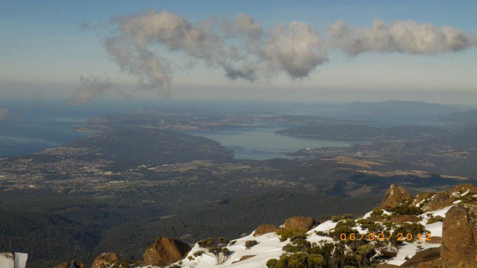 Tasmania lake view — Two for the Row'd