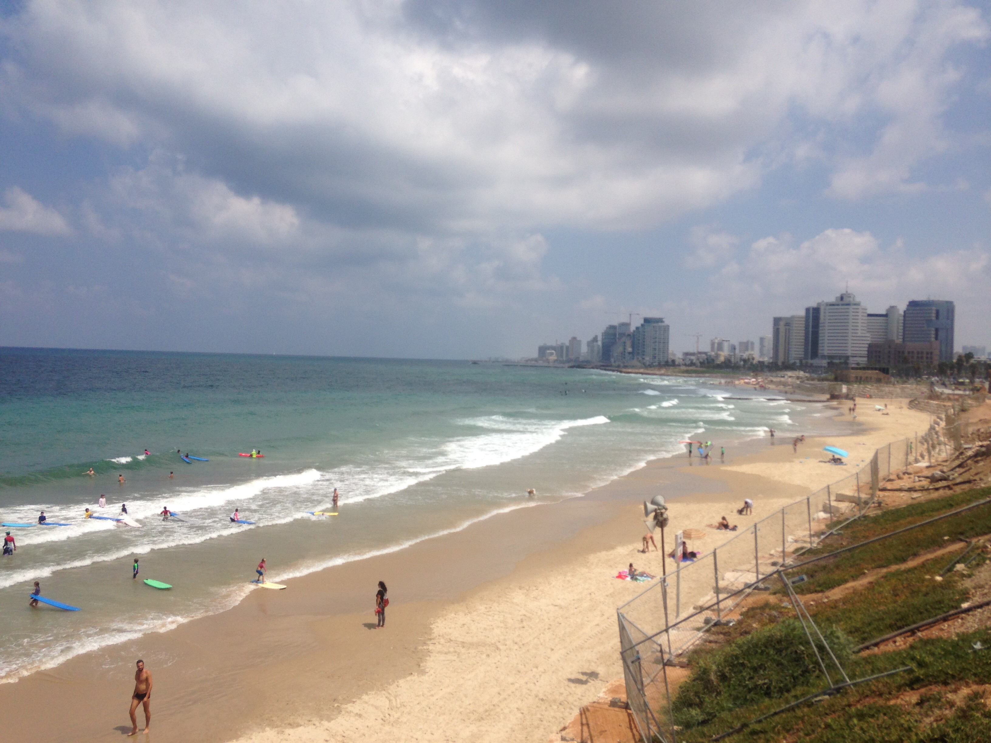 Tel Aviv beach and Mediterranean coastline