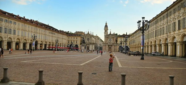 Piazza Castello Turin — Two for the Row'd