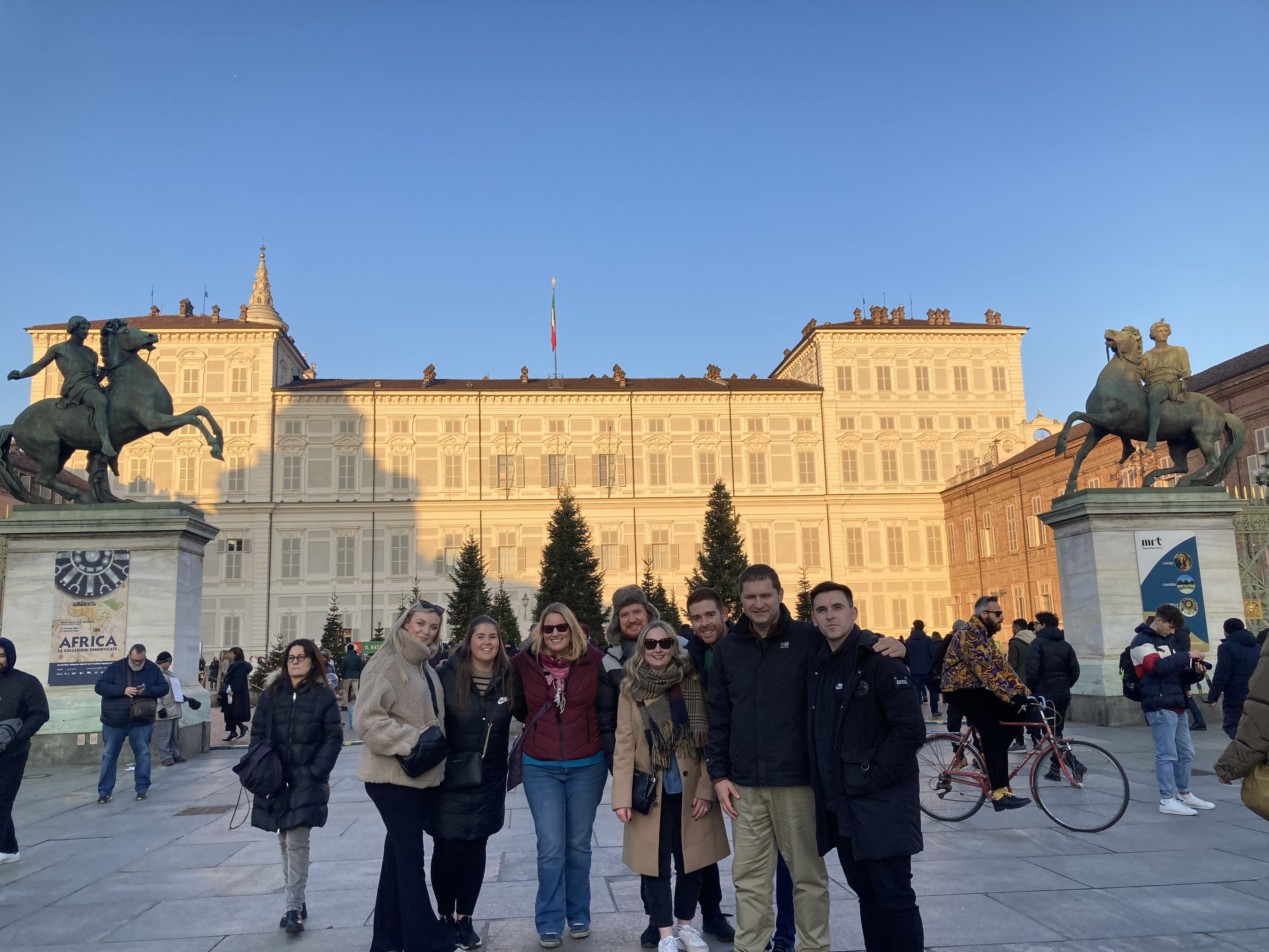 Turin piazza exploring — Two for the Row'd