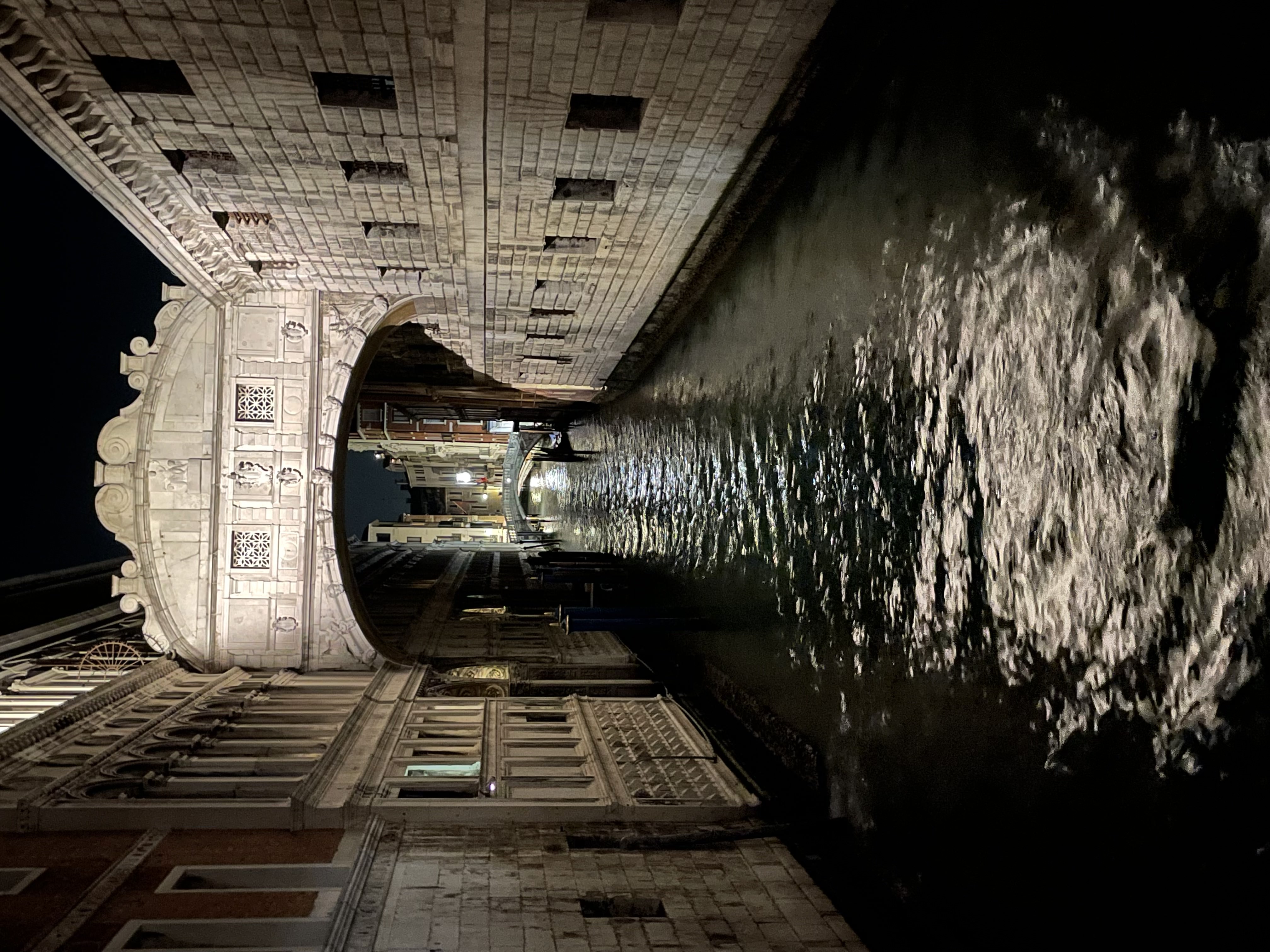 Bridge of Sighs and canal in Venice