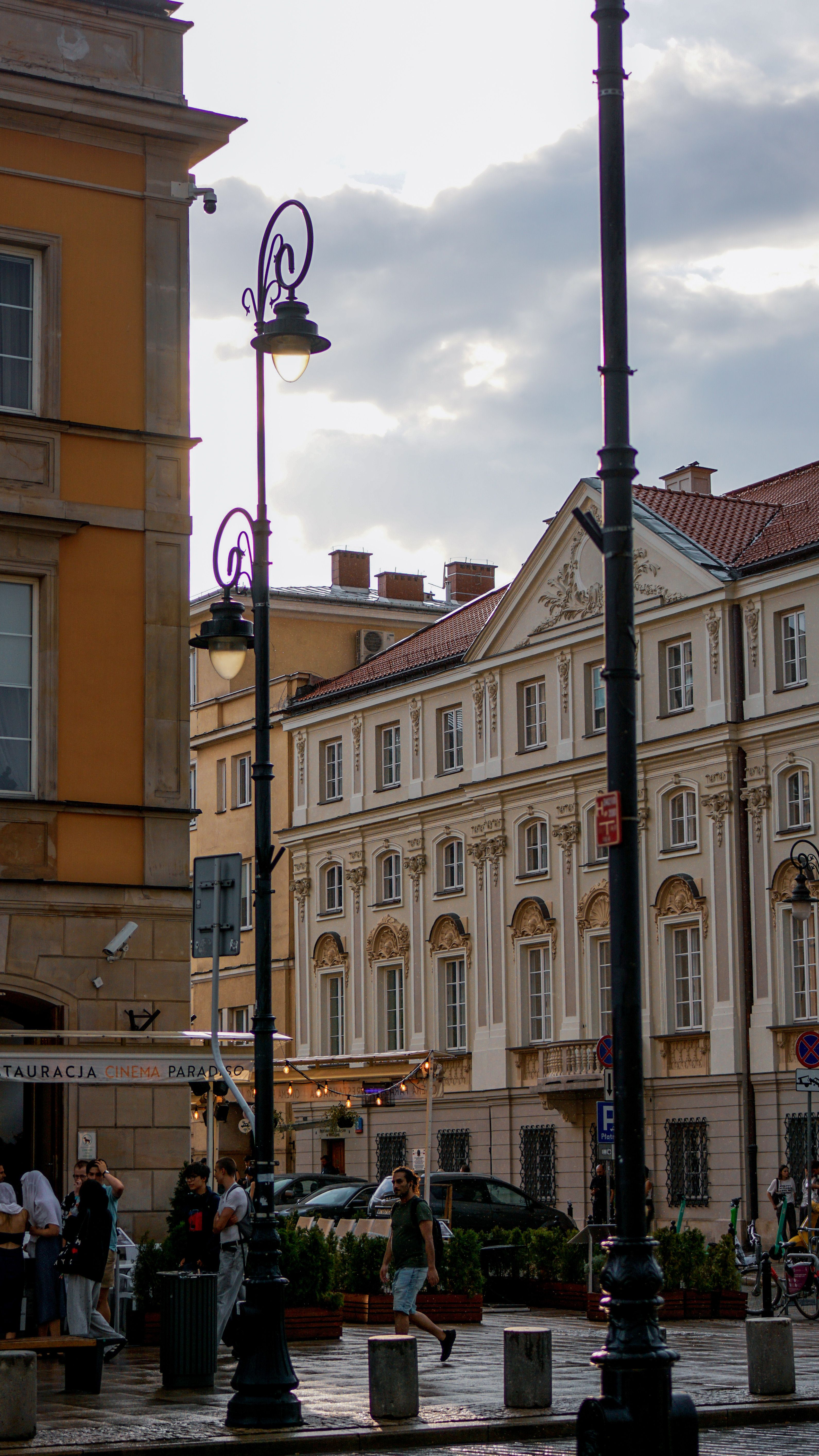 Historic Warsaw architecture during our trip